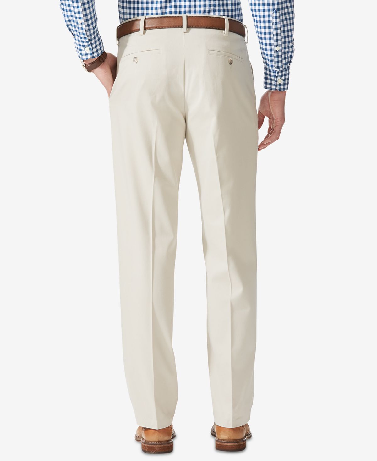 Dockers Comfort Relaxed Fit Khaki Stretch Pants Porcelain Khaki