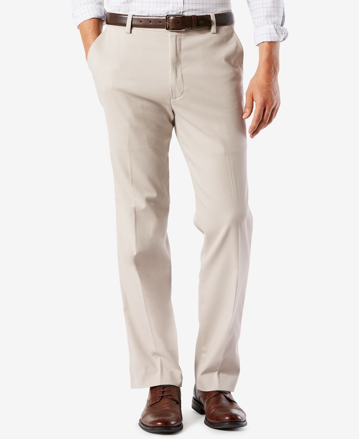 Dockers Easy Classic Fit Khaki Stretch Pants Cloud