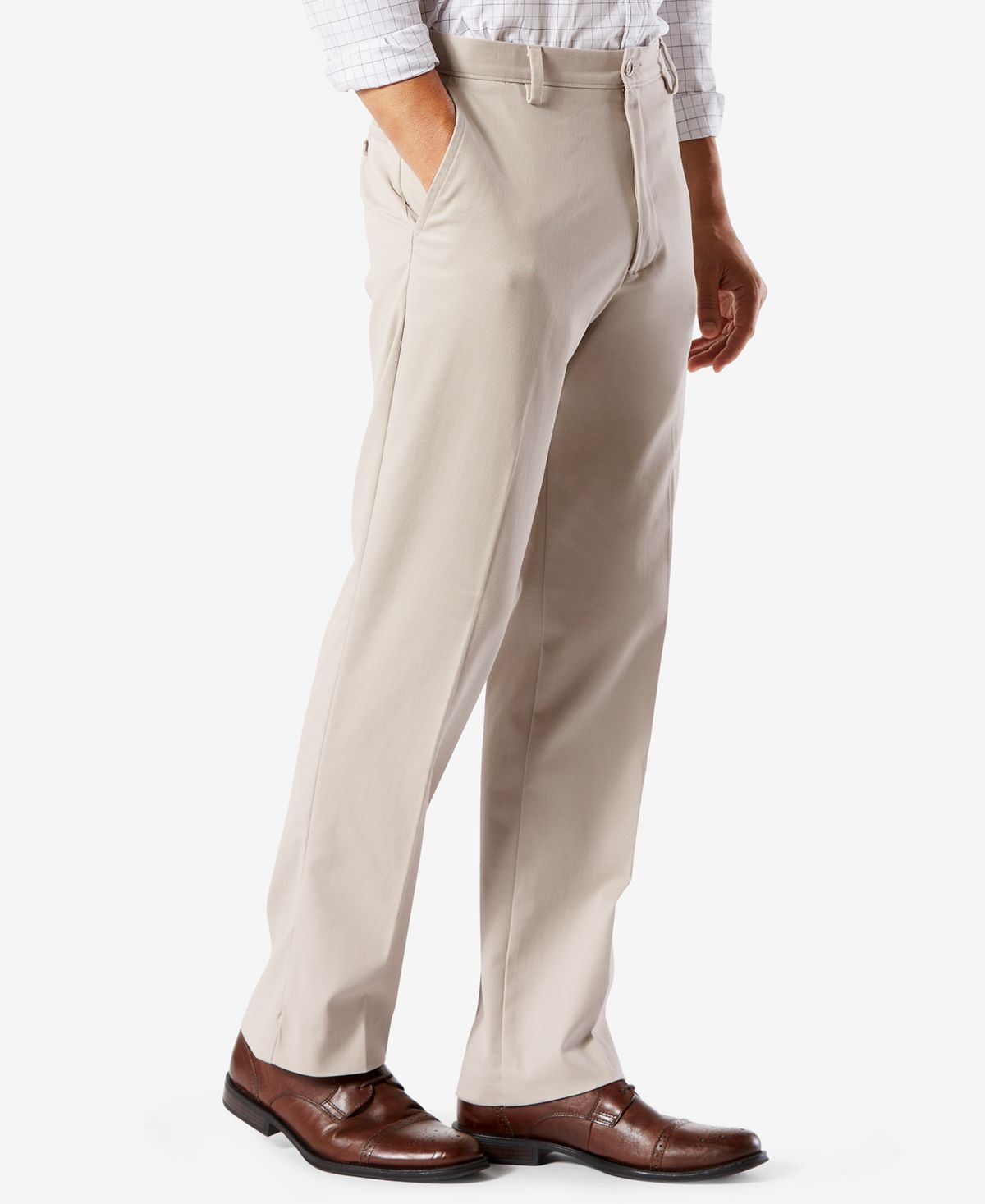 Dockers Easy Classic Fit Khaki Stretch Pants Cloud