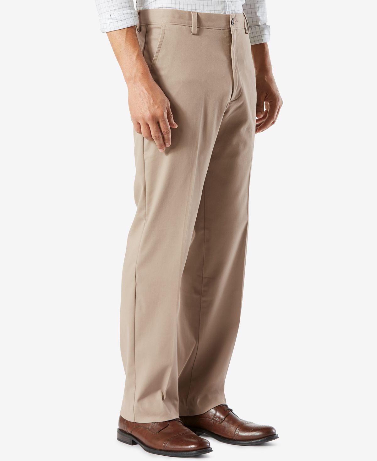 Dockers Easy Classic Fit Khaki Stretch Pants Timber Wolf