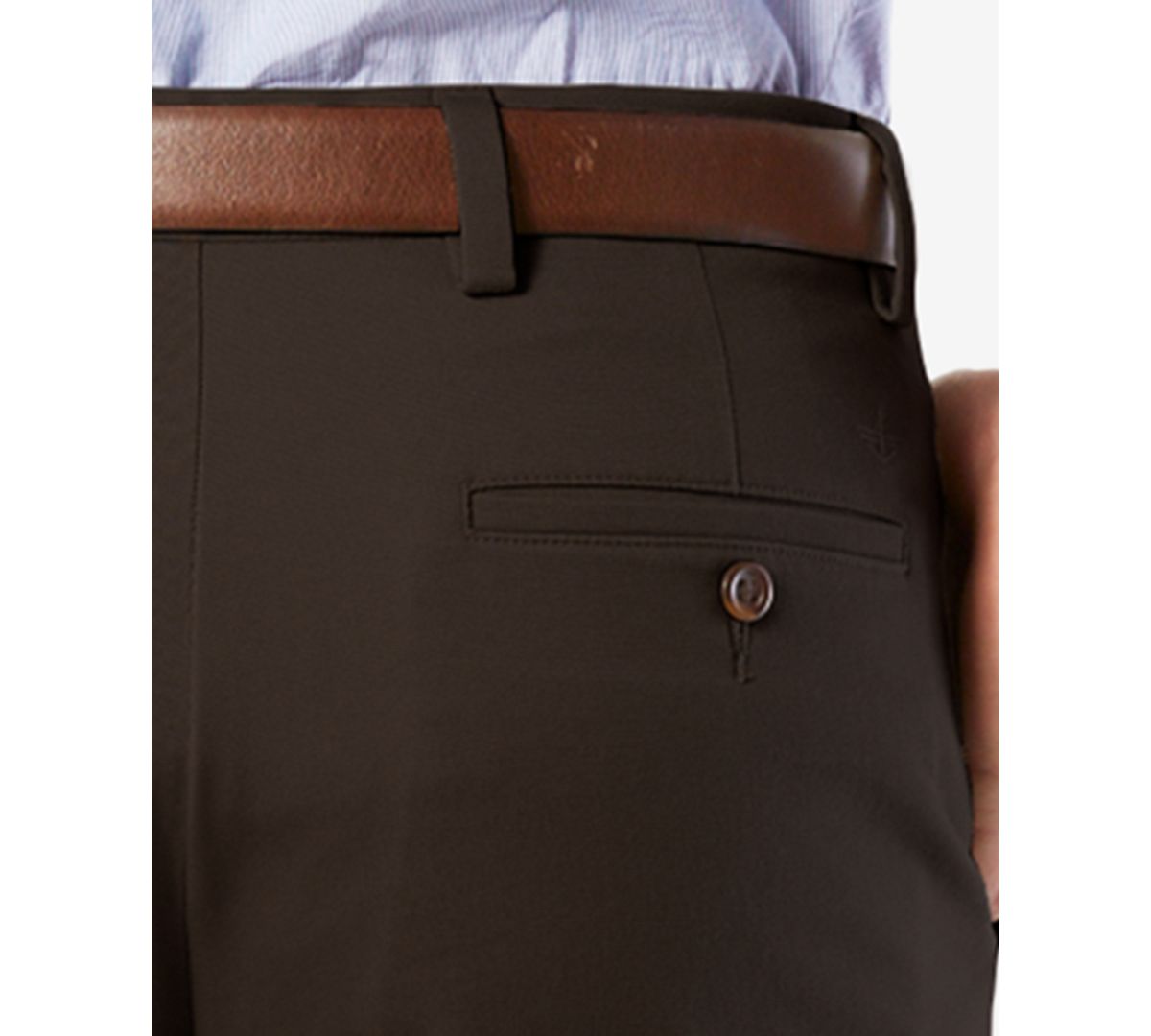 Dockers Easy Slim Fit Khaki Stretch Pants Coffee Bean