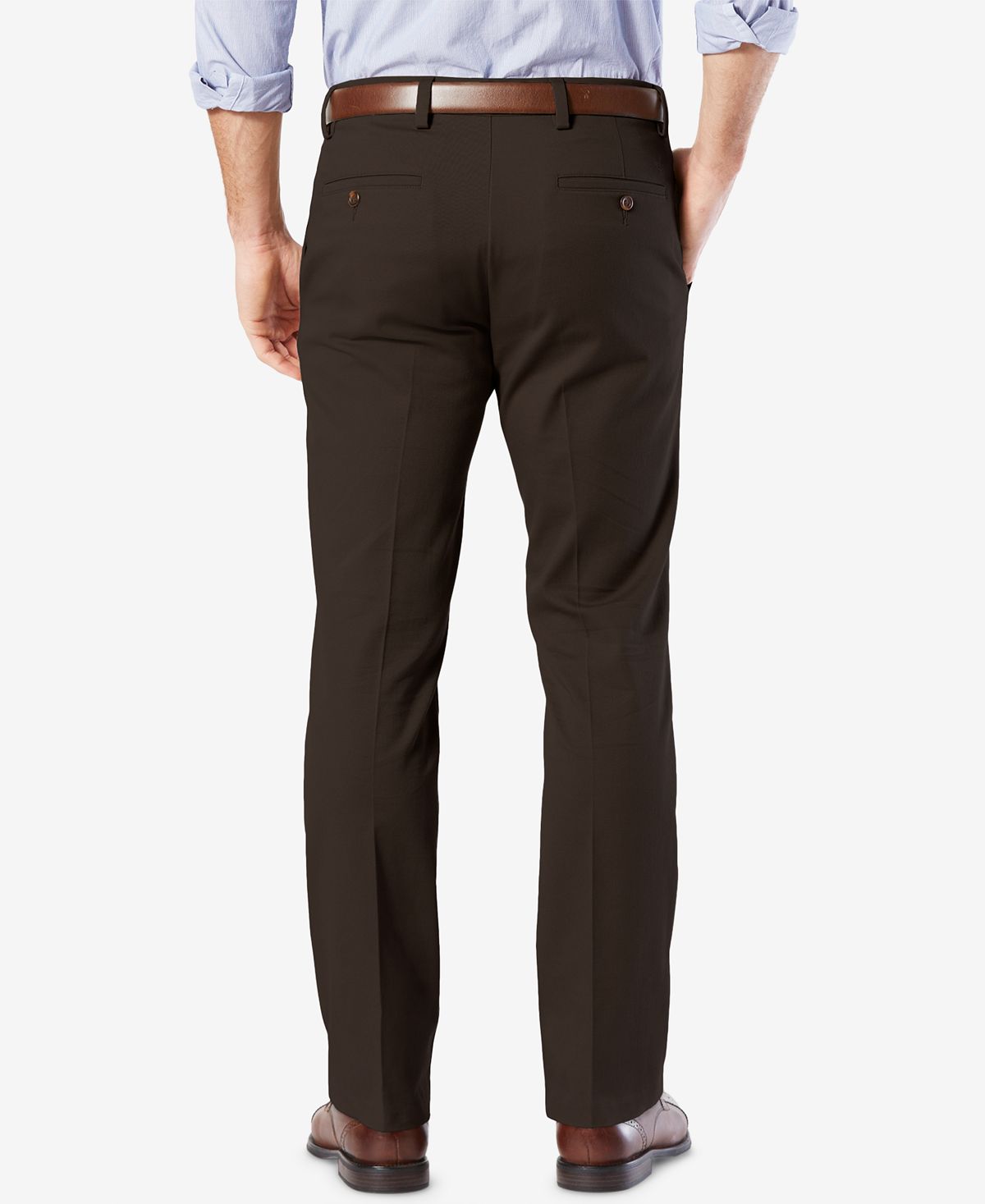Dockers Easy Slim Fit Khaki Stretch Pants Coffee Bean