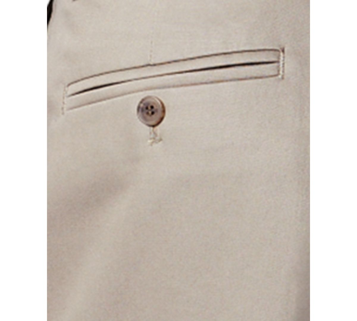 Dockers Signature Lux Cotton Relaxed Fit Pleated Creased Stretch Khaki Pants Timberwolf