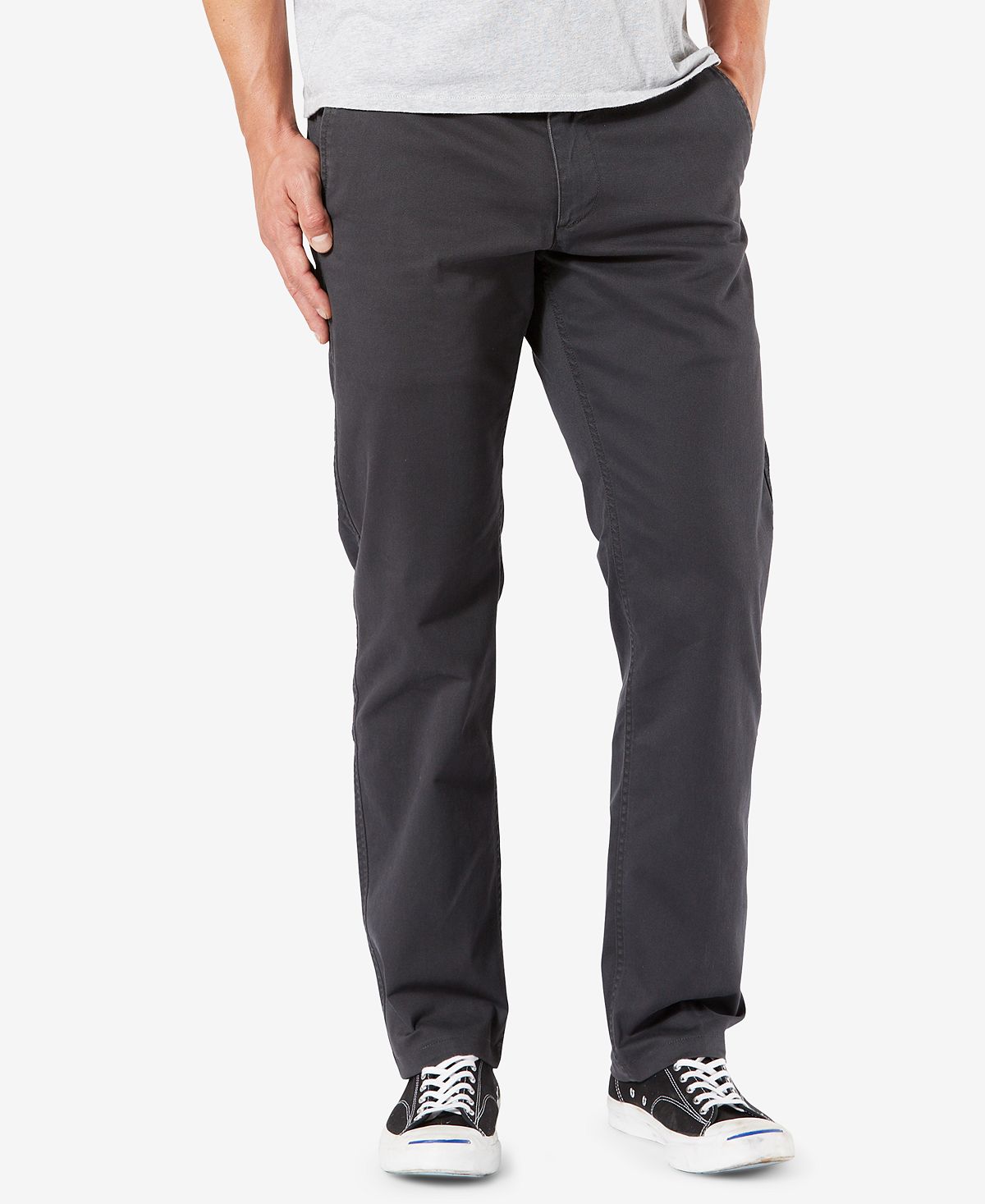 Dockers Straight Fit Original Khaki All Seasons Tech Pants Black