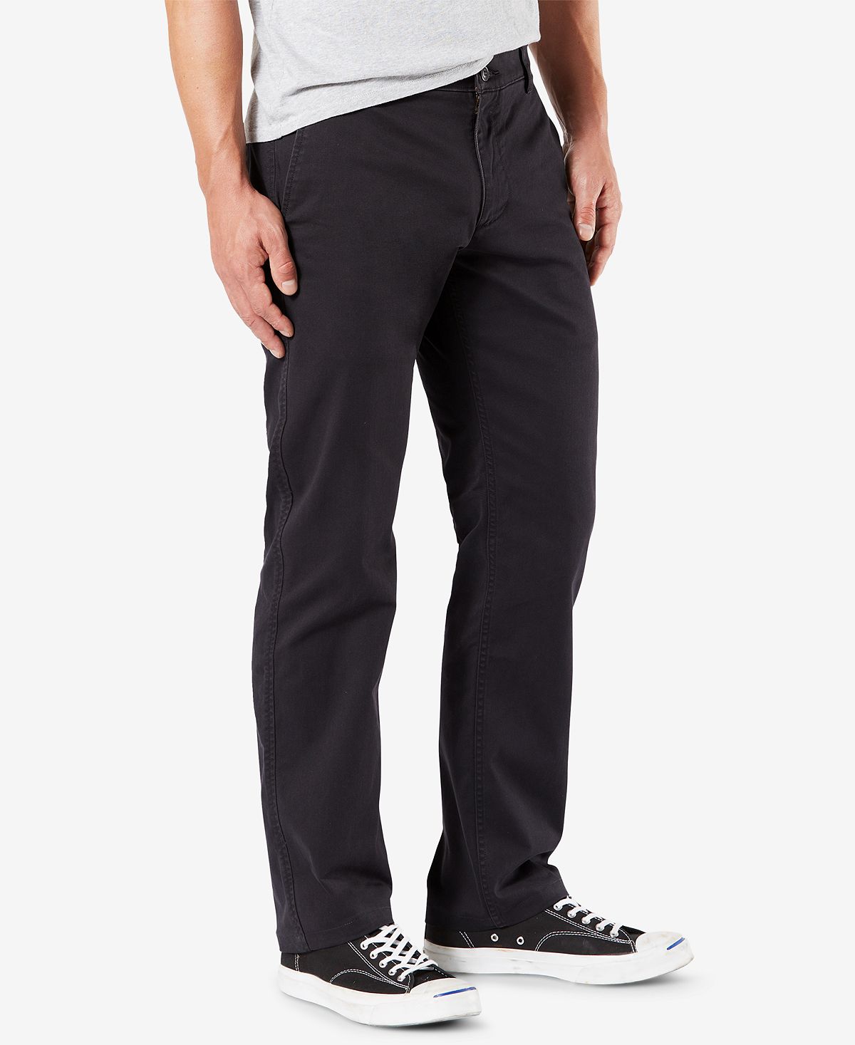 Dockers Straight Fit Original Khaki All Seasons Tech Pants Black