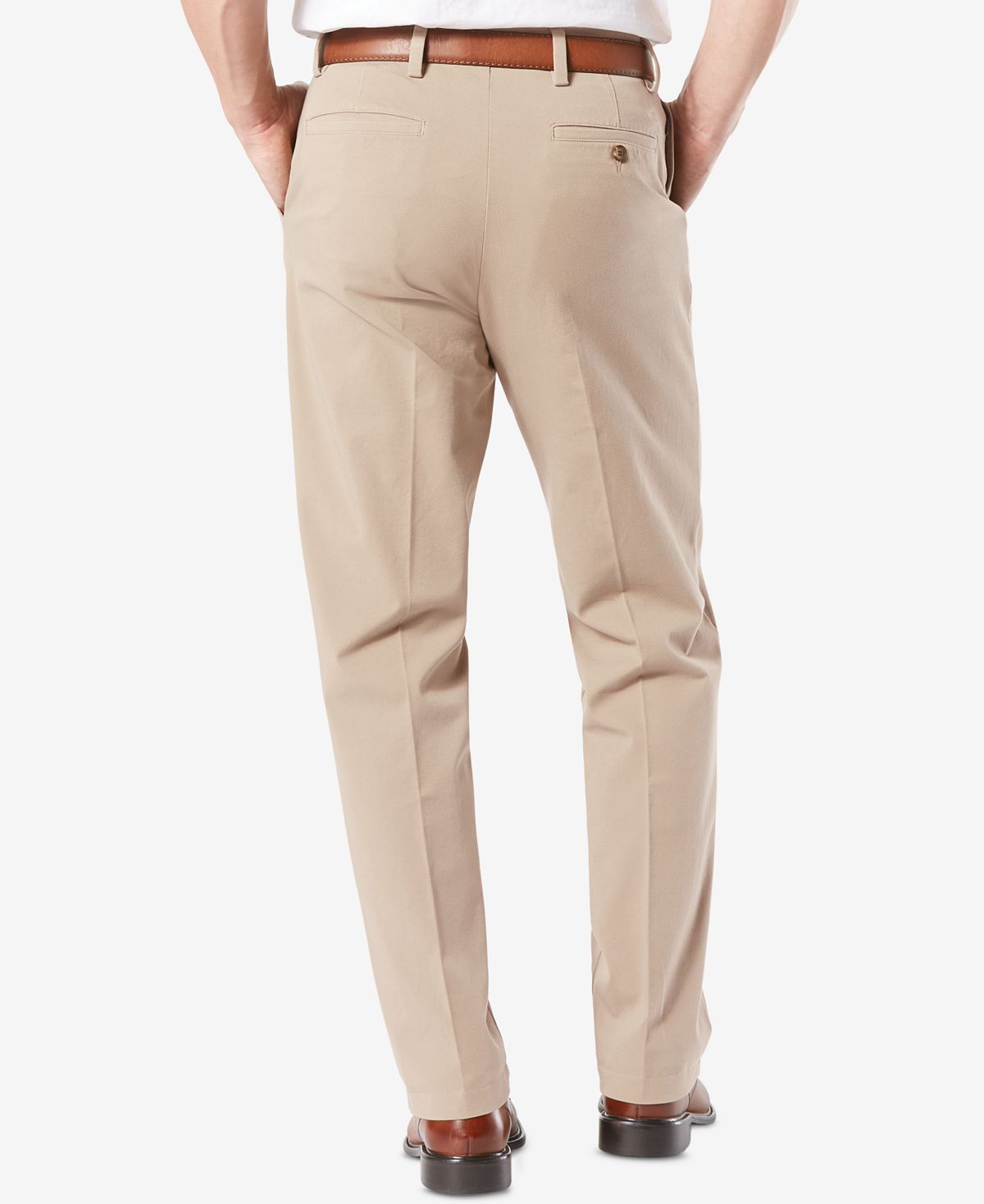 Dockers Workday Smart 360 Flex Classic Fit Khaki Stretch Pants Safari Beige