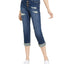 Dollhouse Juniors' Roll-cuff Button-fly Jeans Driftwood Wash