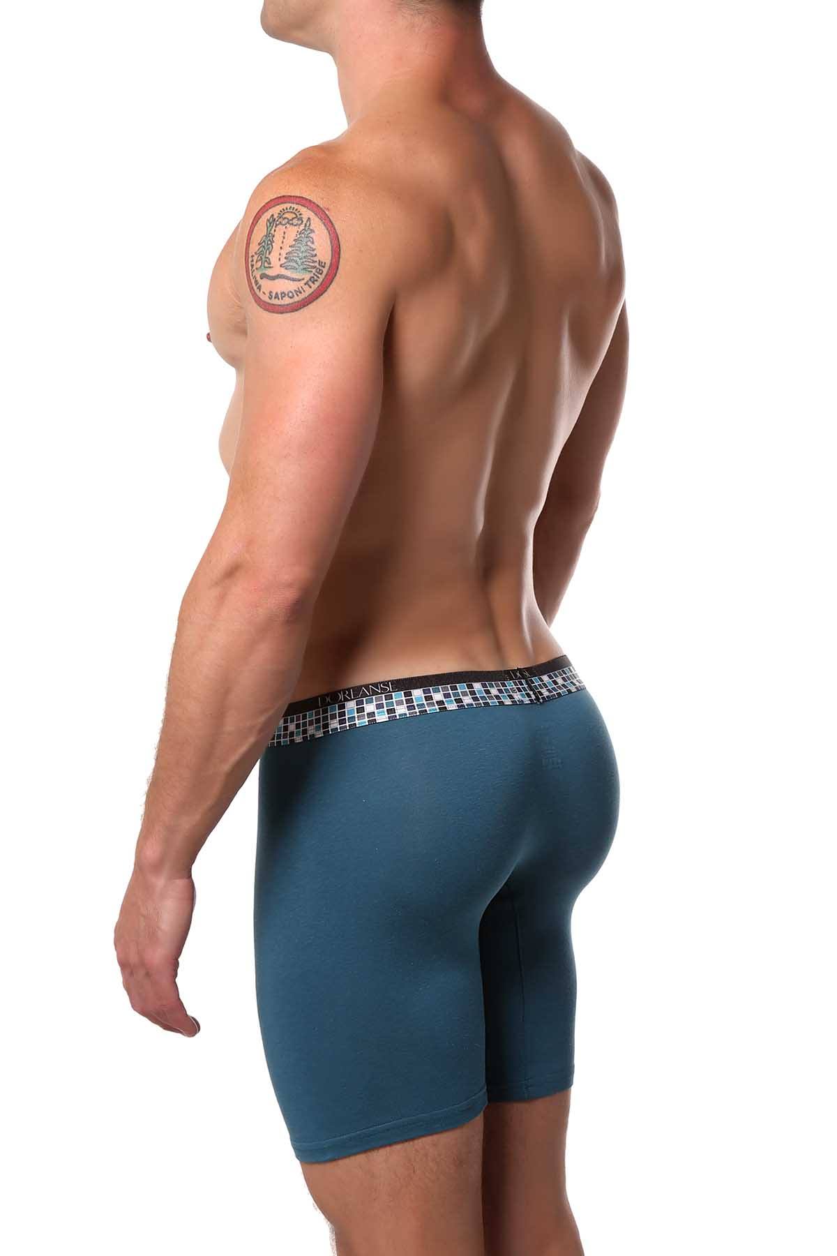 Doreanse Emerald Mosaic Biker Boxer Brief