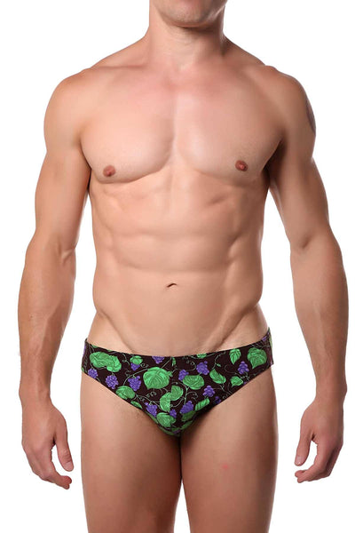 Doreanse Grape Printed Bikini Brief