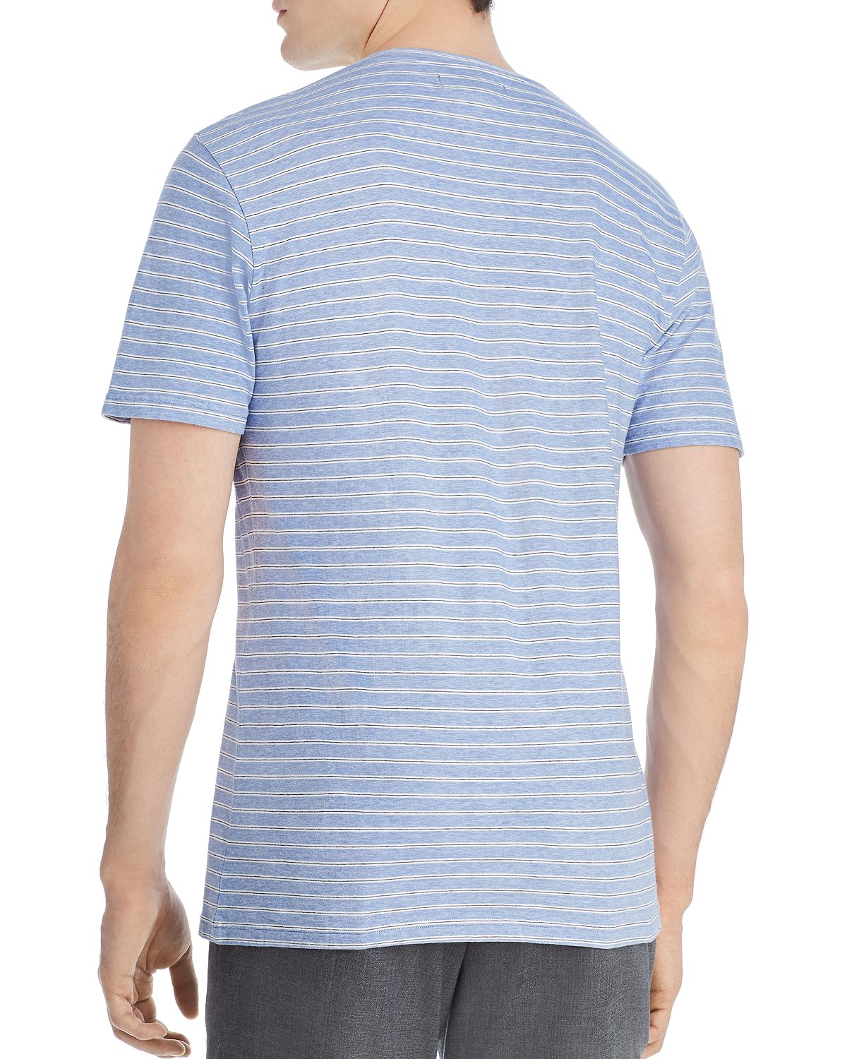 Dylan Gray Striped Crewneck Tee Large Stripe