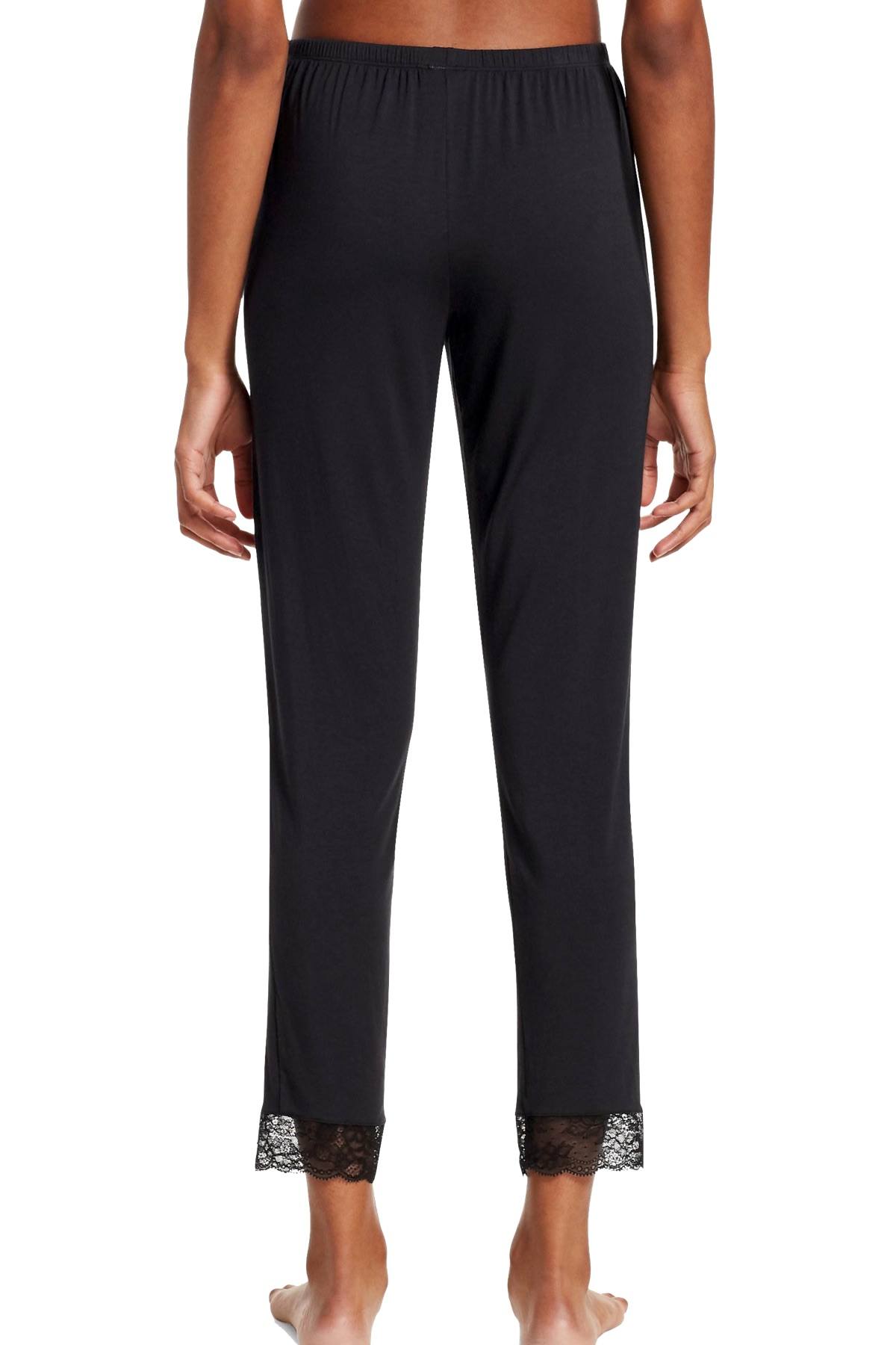 Eberjey Black Vika Classic Lace Slim Pant
