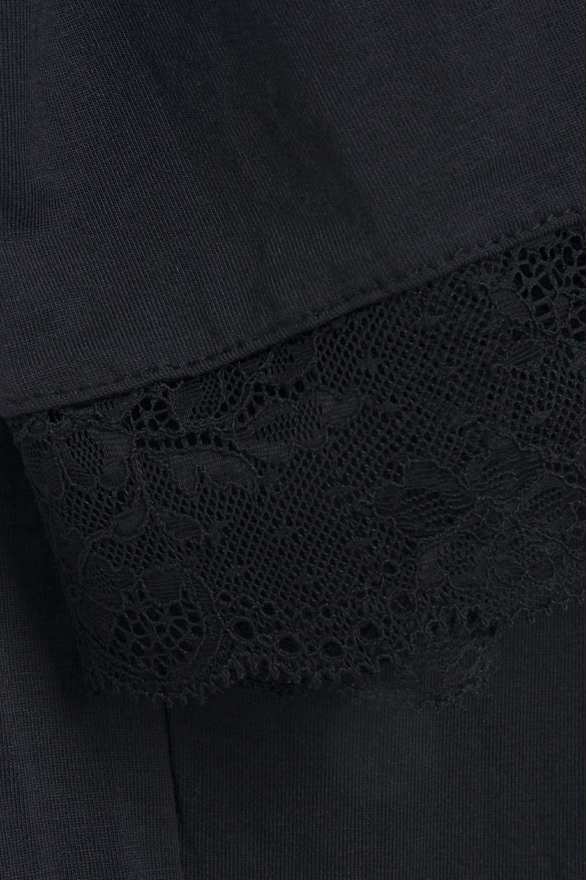 Eberjey Black Vika Classic Lace Slim Pant