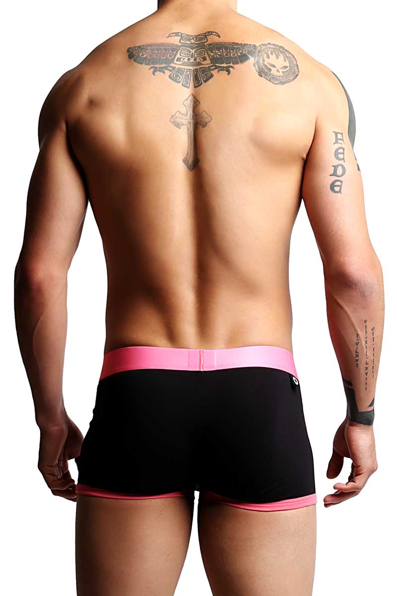 Edge Black & Pink Fitted Boxer Trunk
