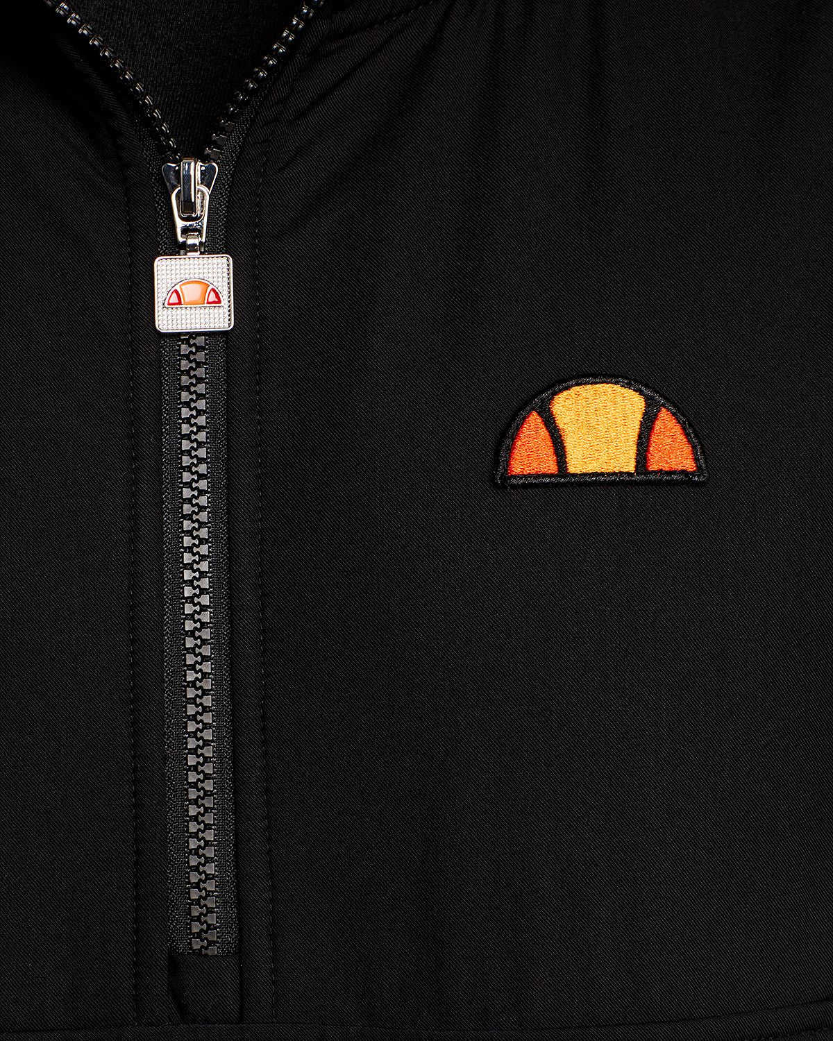 Ellesse Esine Mixed-media Half-zip Jacket Black/Khaki