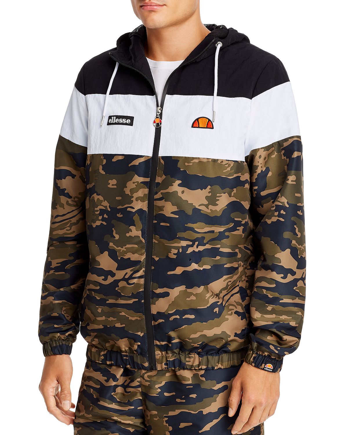 Ellesse Mattar Camo Color-block Jacket Camo