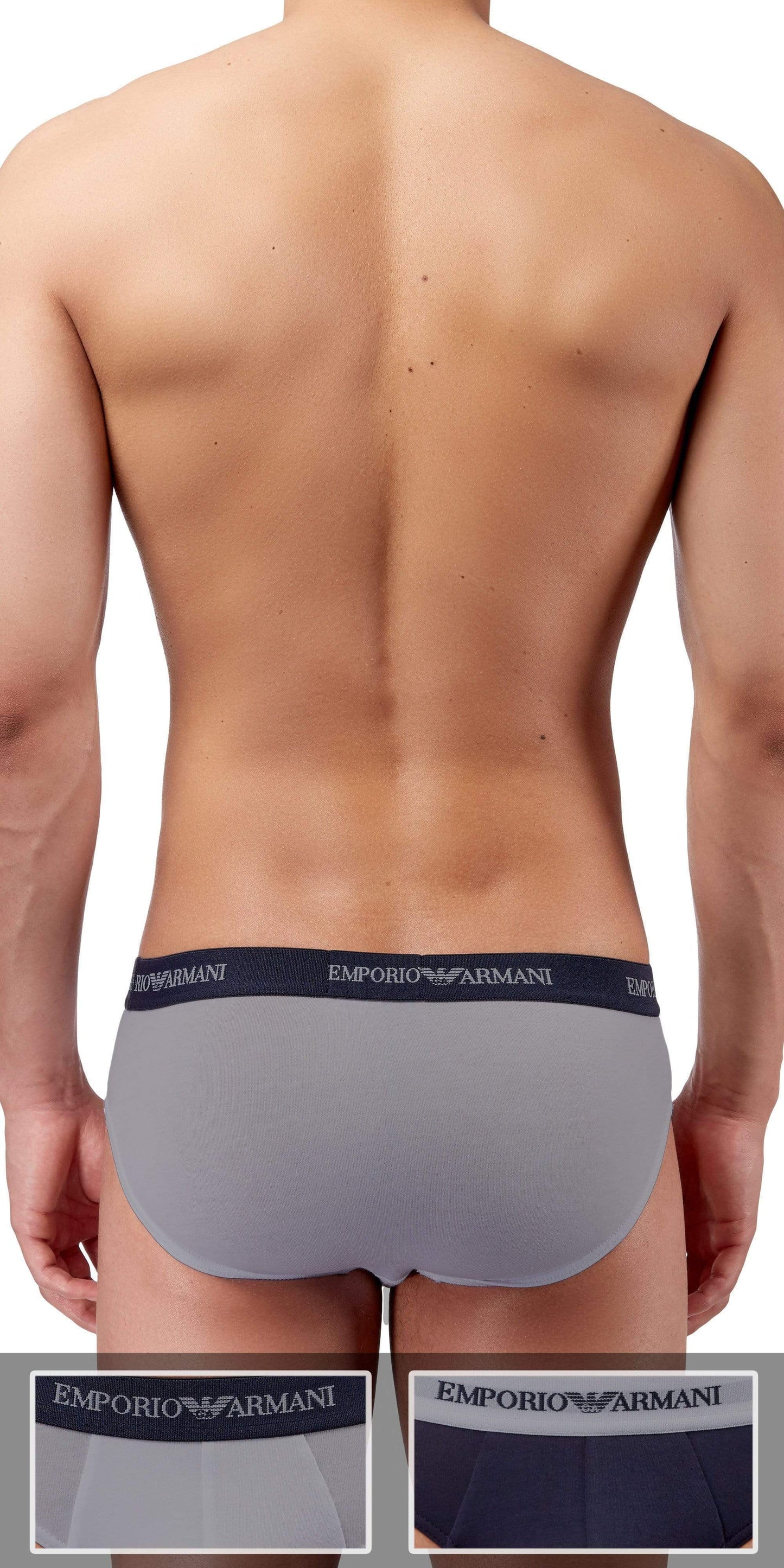 Emporio Armani 2-Pack Brief Gray-marine