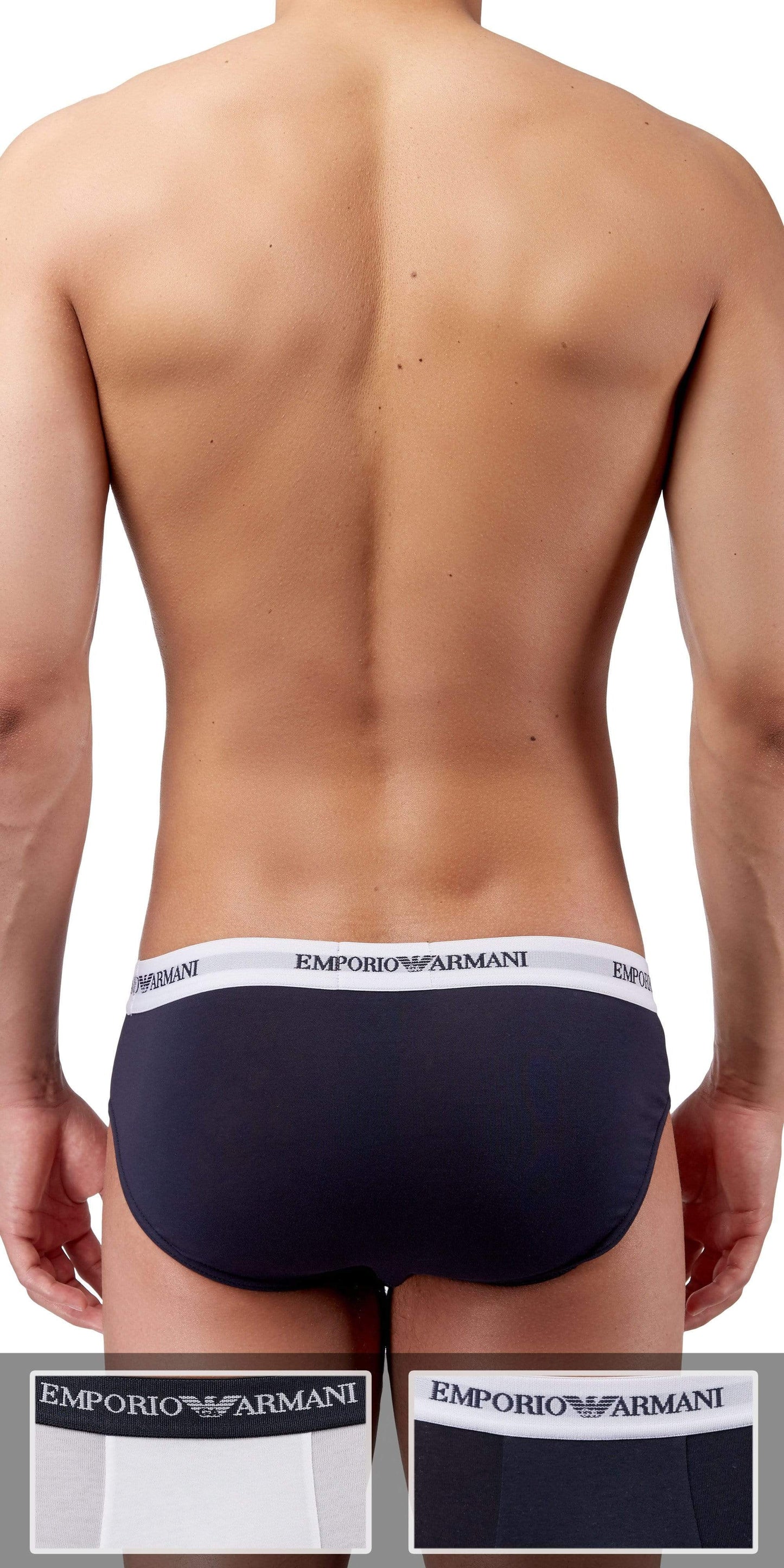 Emporio Armani 2-Pack Brief White-marine - 111321cc717