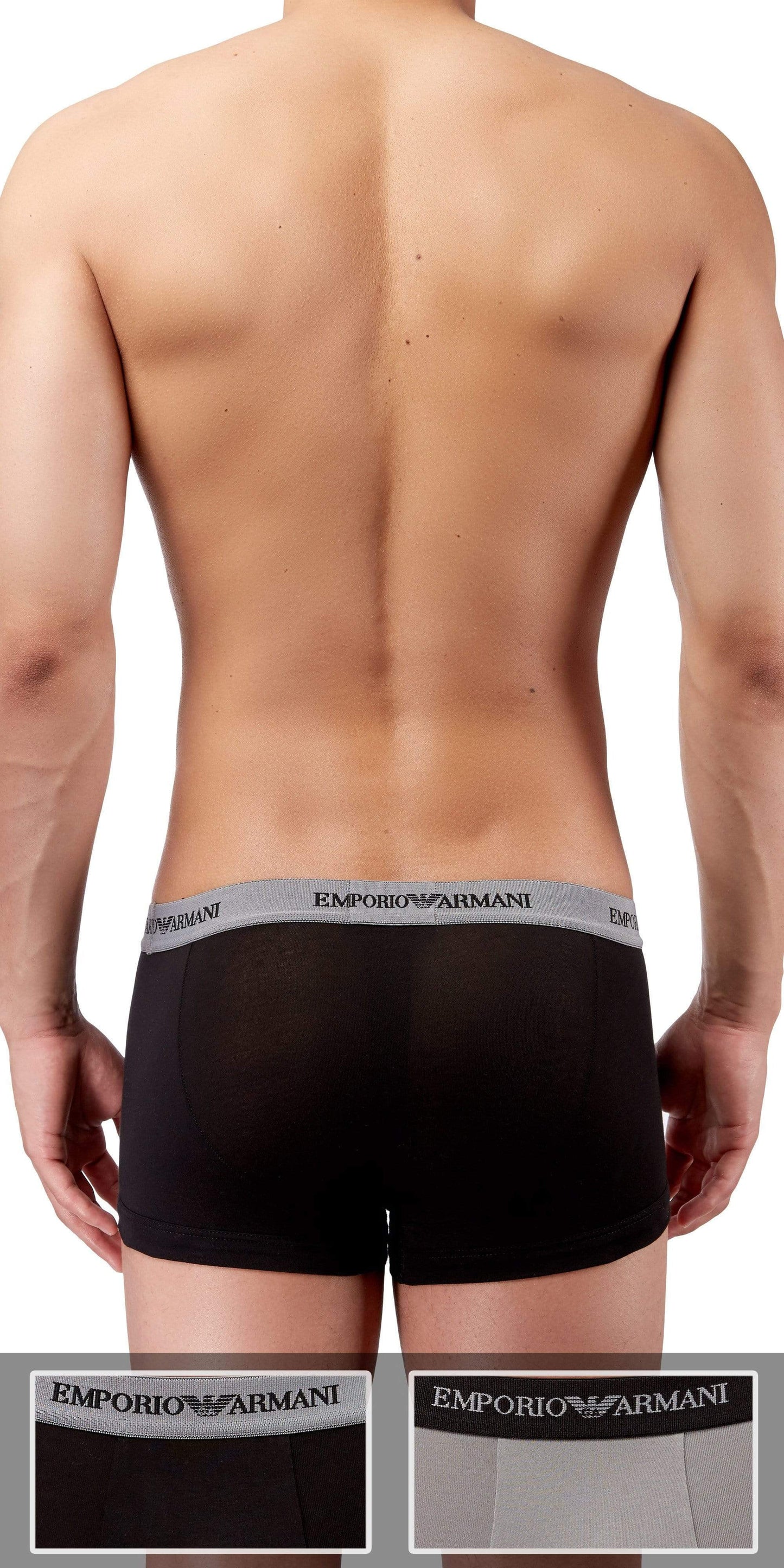 Emporio Armani 2-Pack Trunk Black-gray