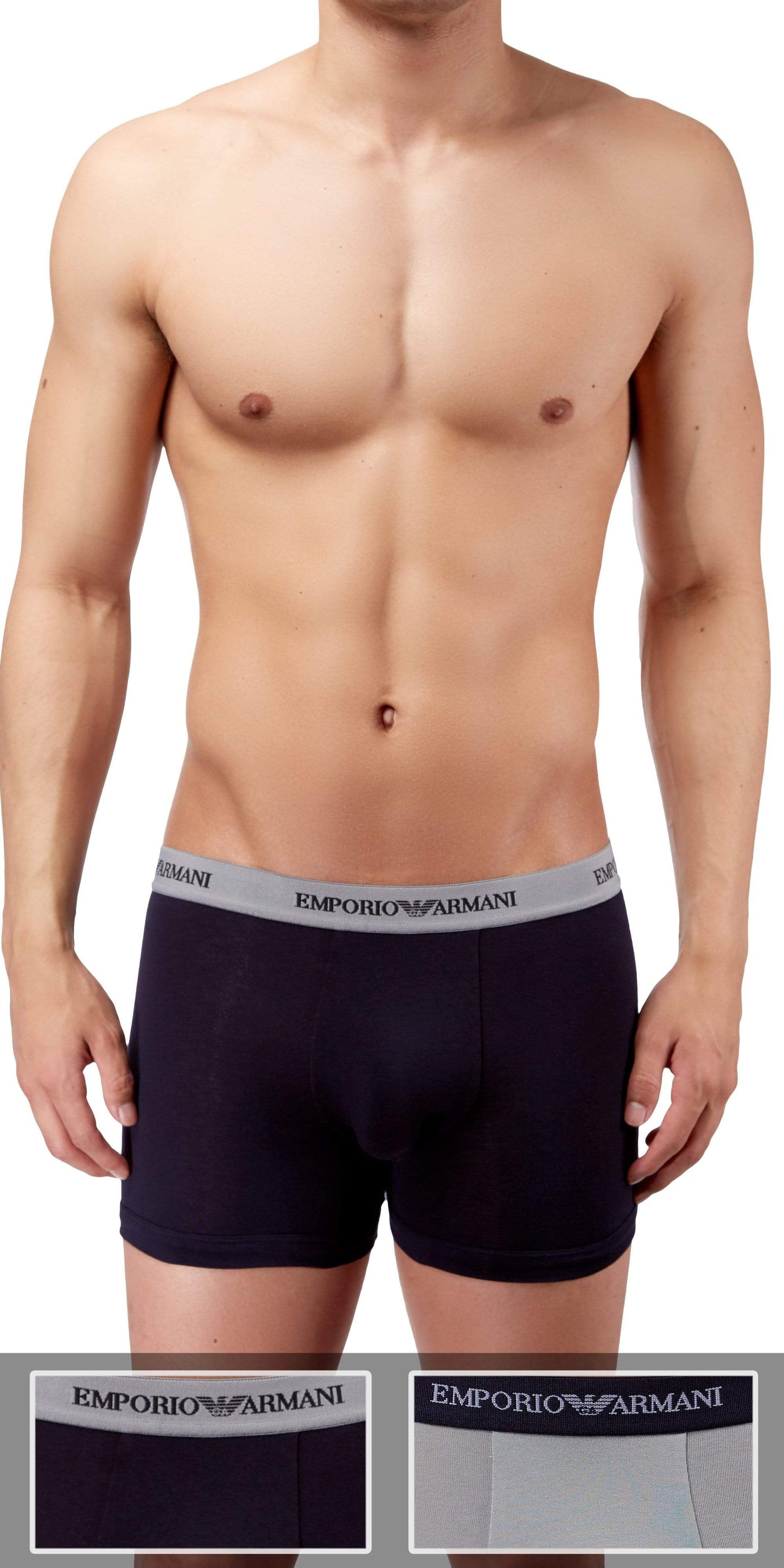 Emporio Armani 2-Pack Trunk Gray-marine - 111268cc717 13742