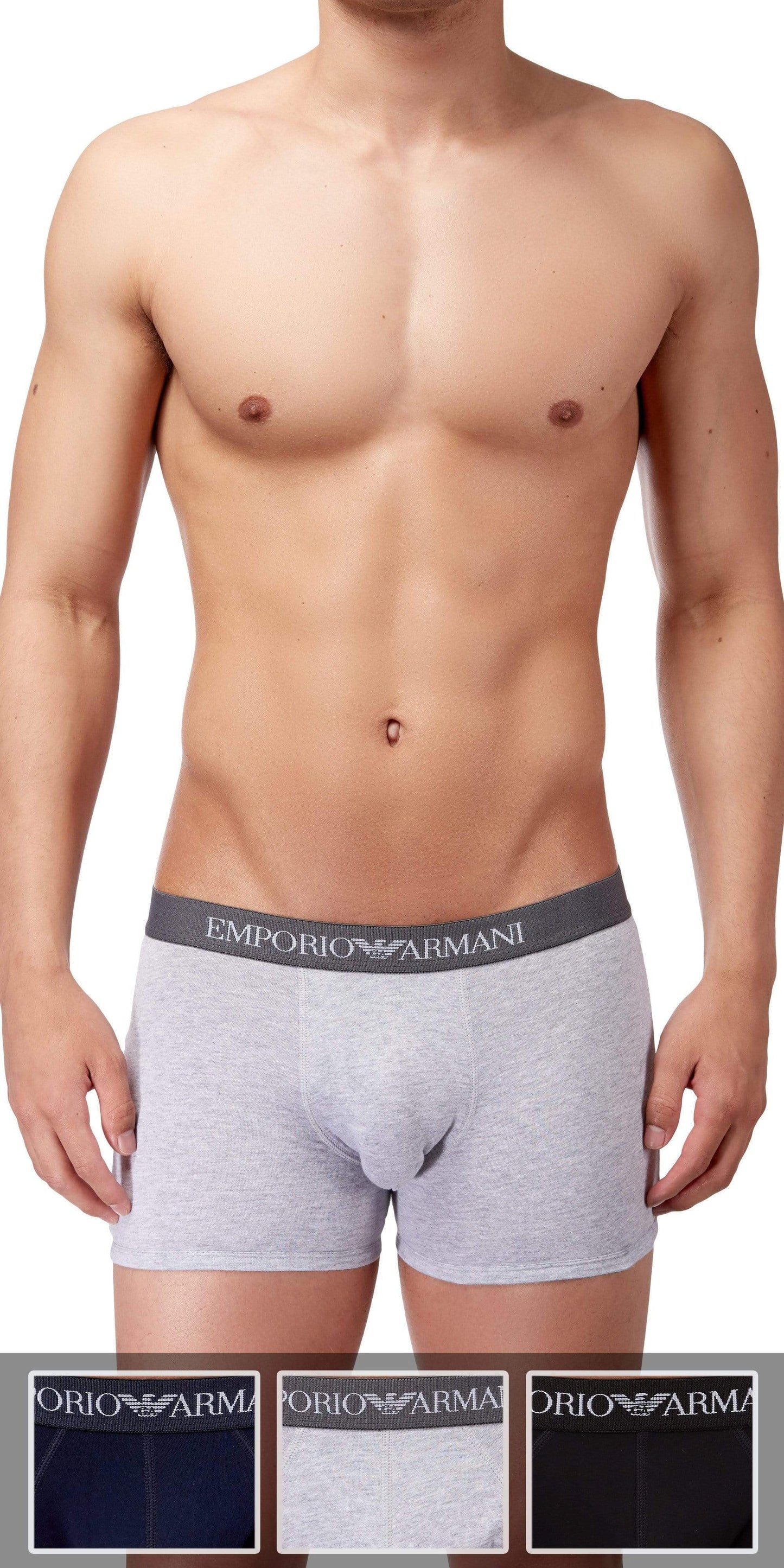 Emporio Armani 3-Pack Boxer Brief Gray-black-navy