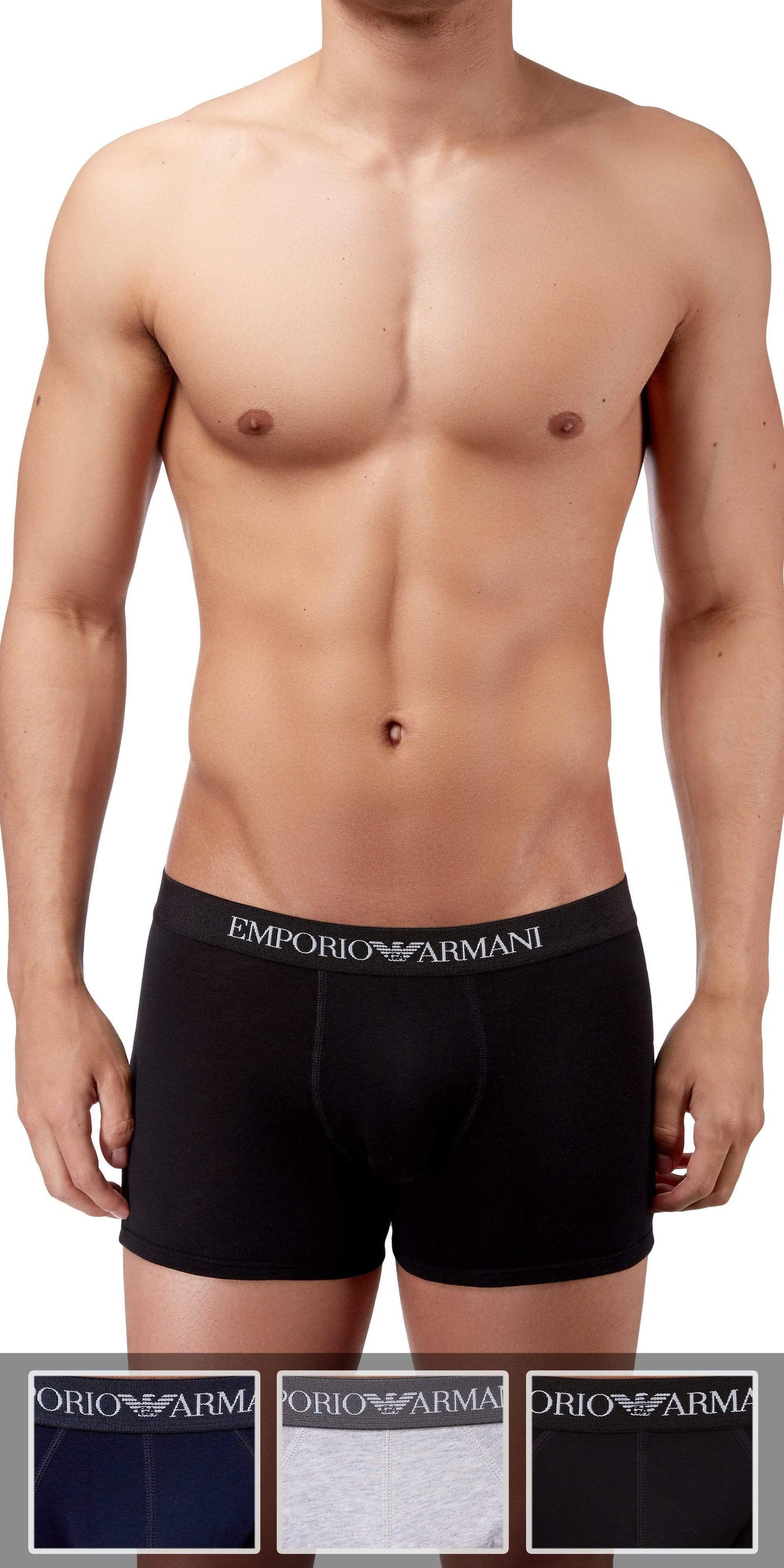 Emporio Armani 3-Pack Boxer Brief Gray-black-navy