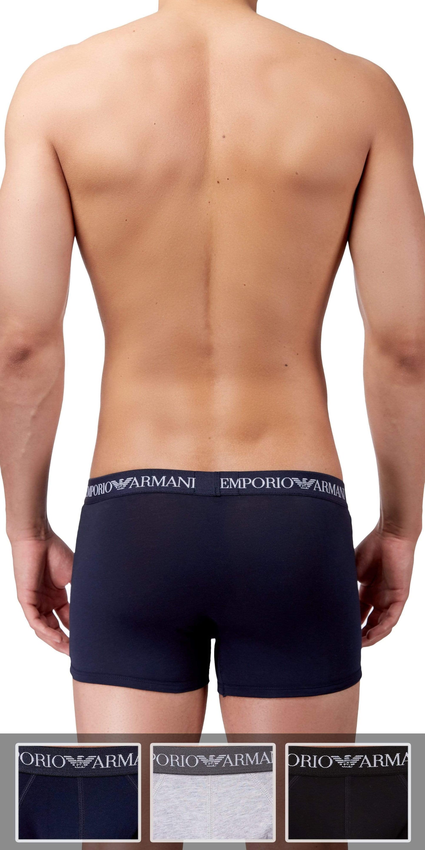Emporio Armani 3-Pack Boxer Brief Gray-black-navy