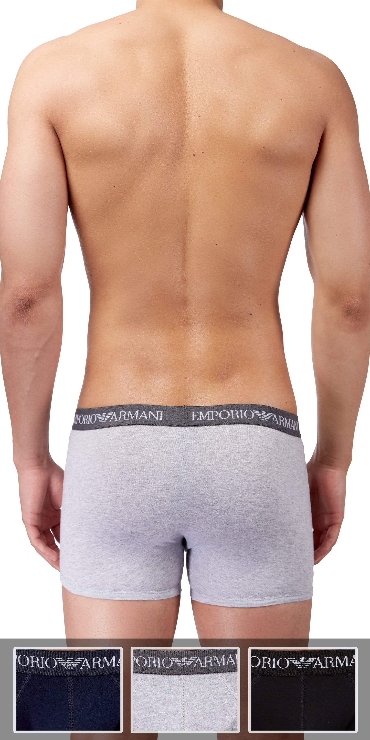 Emporio Armani 3-Pack Boxer Brief Gray-black-navy