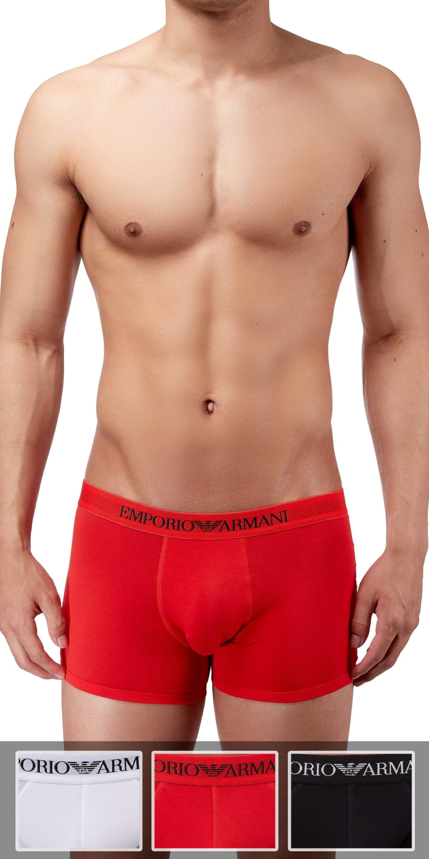 Emporio Armani 3-Pack Boxer Brief Red-white-black - 111611cc722