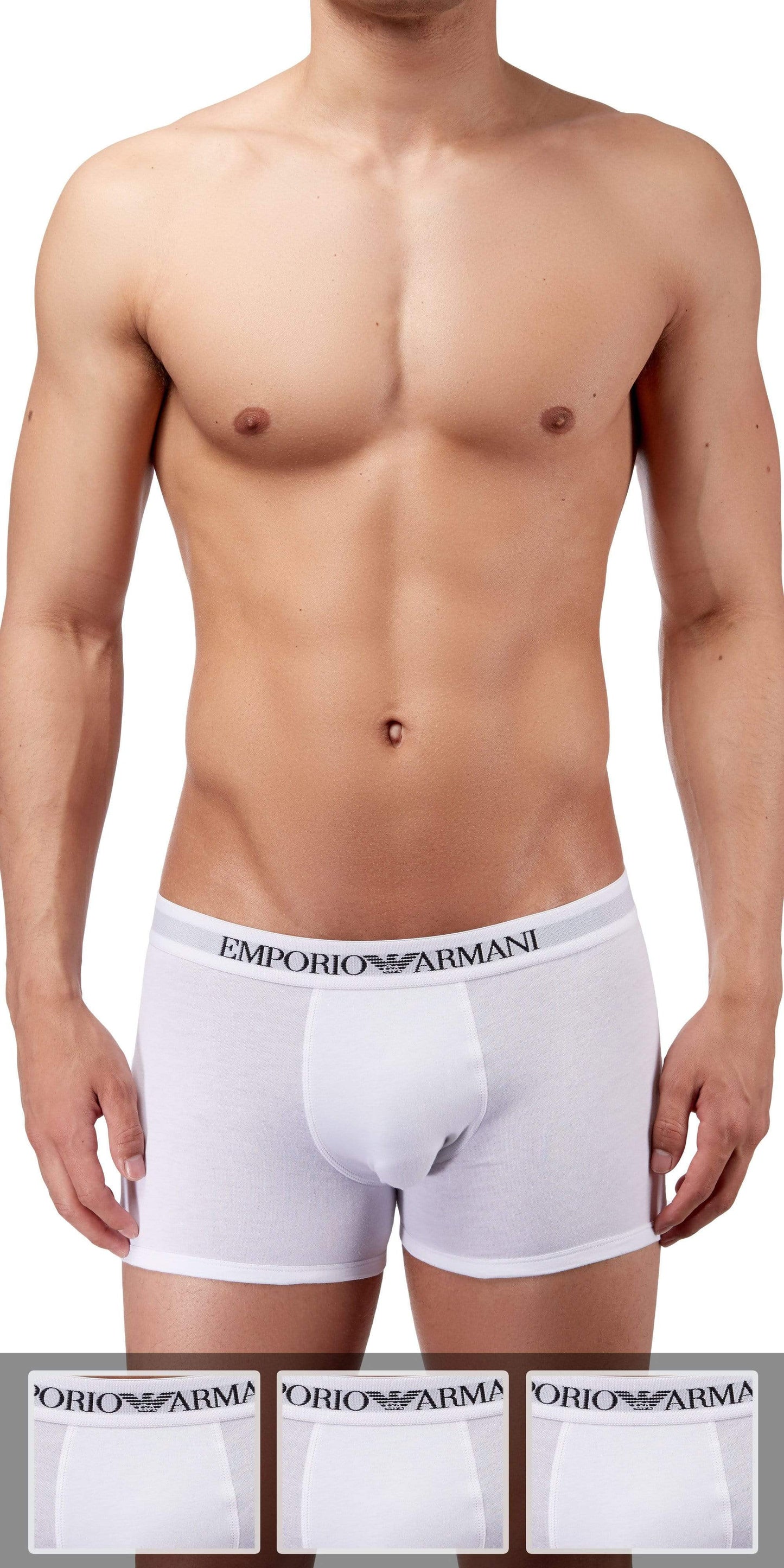 Emporio Armani 3-Pack Boxer Brief White