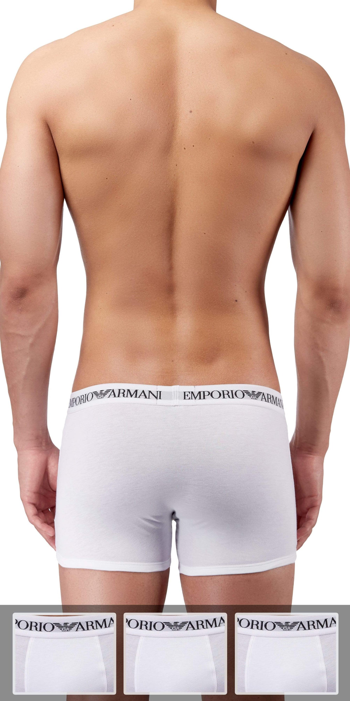 Emporio Armani 3-Pack Boxer Brief White