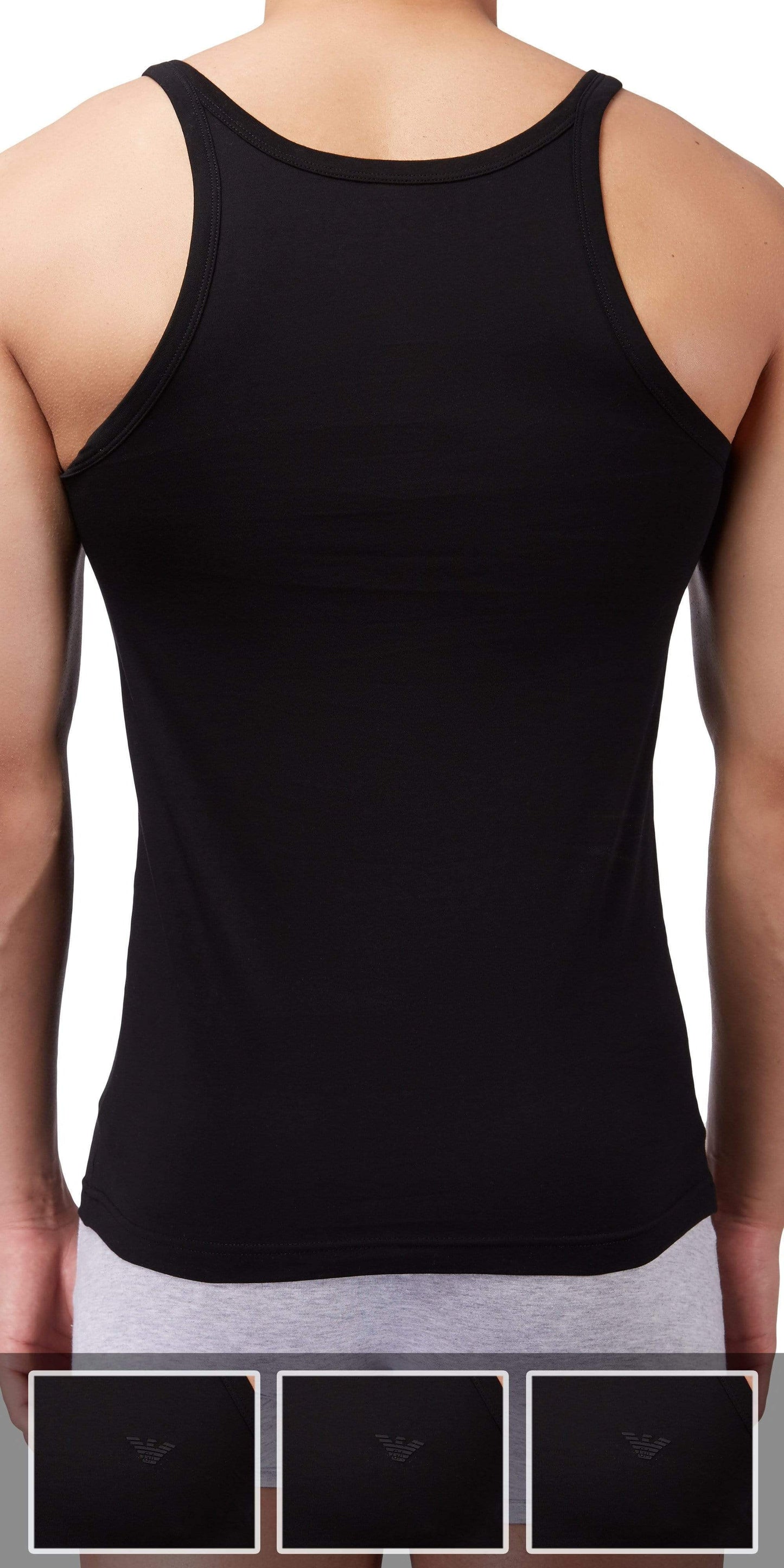 Emporio Armani 3-Pack T-shirt Black