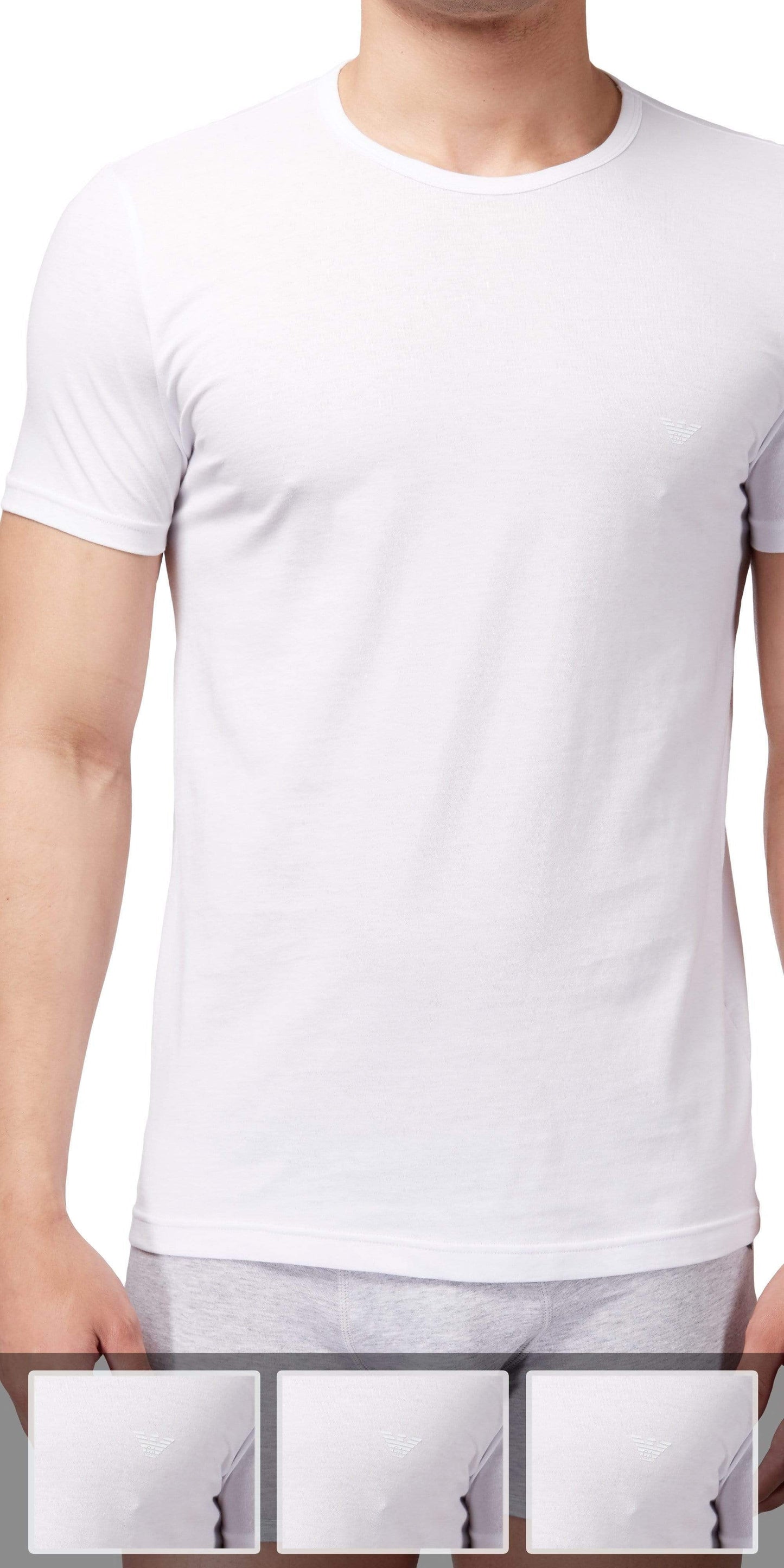 Emporio Armani 3-Pack T-shirt White