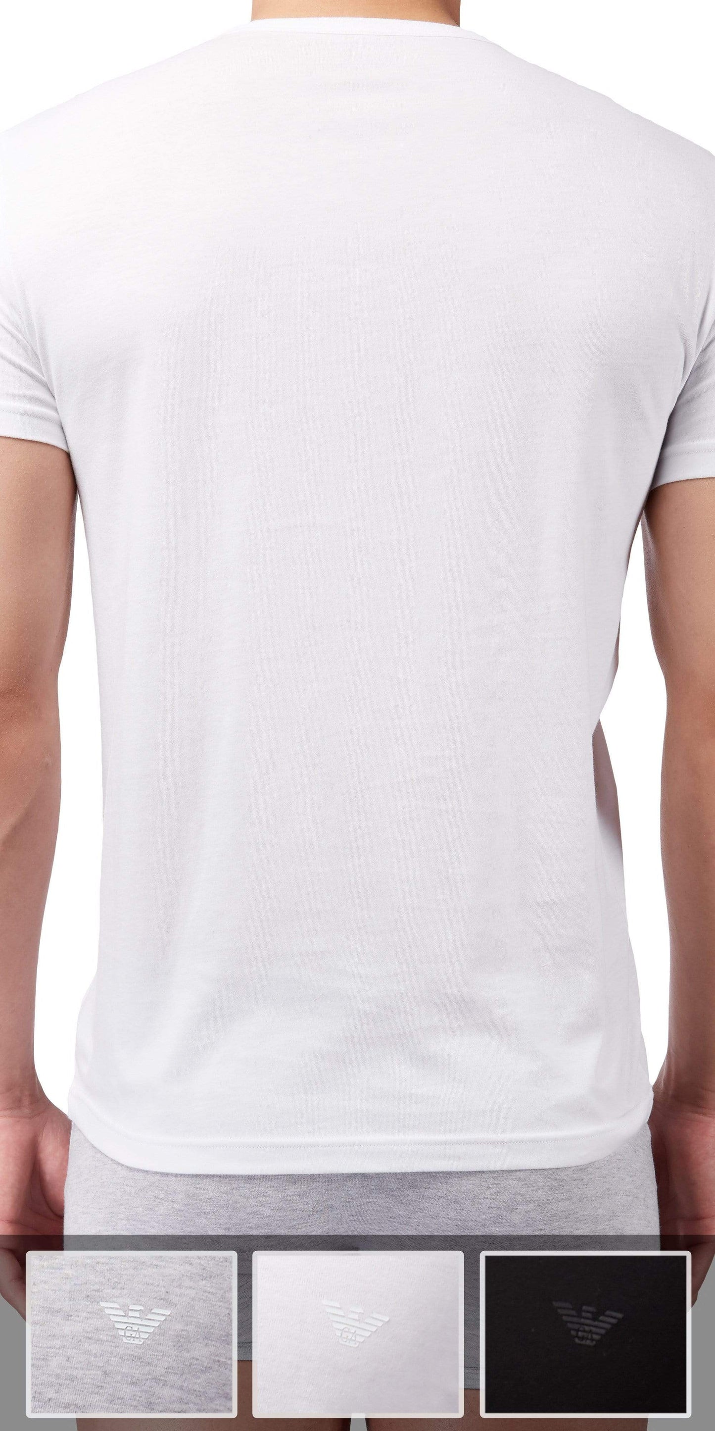 Emporio Armani 3-Pack T-shirtGray-white-black