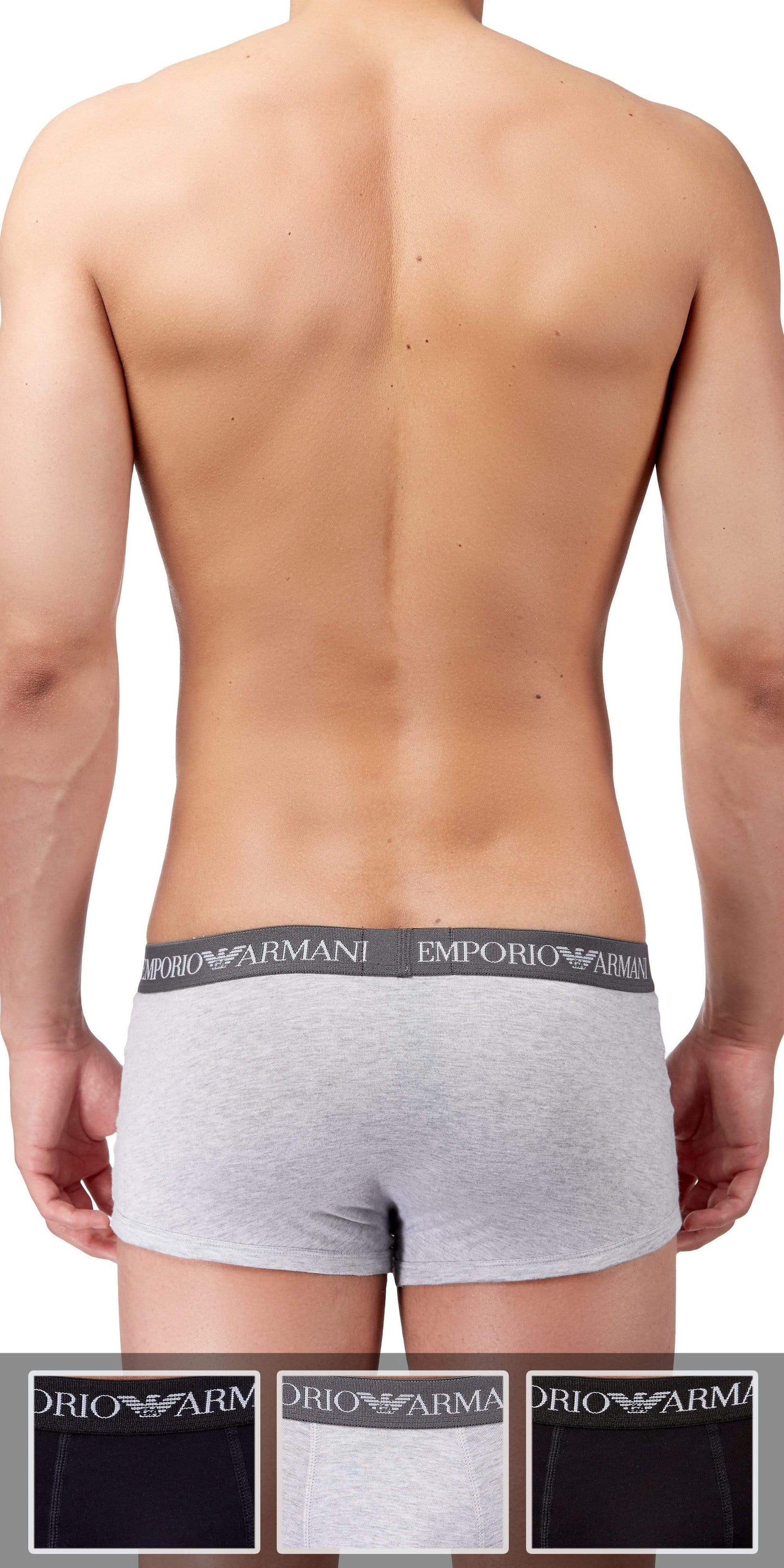 Emporio Armani 3-Pack Trunk Gray-black-navy - 111610cc722