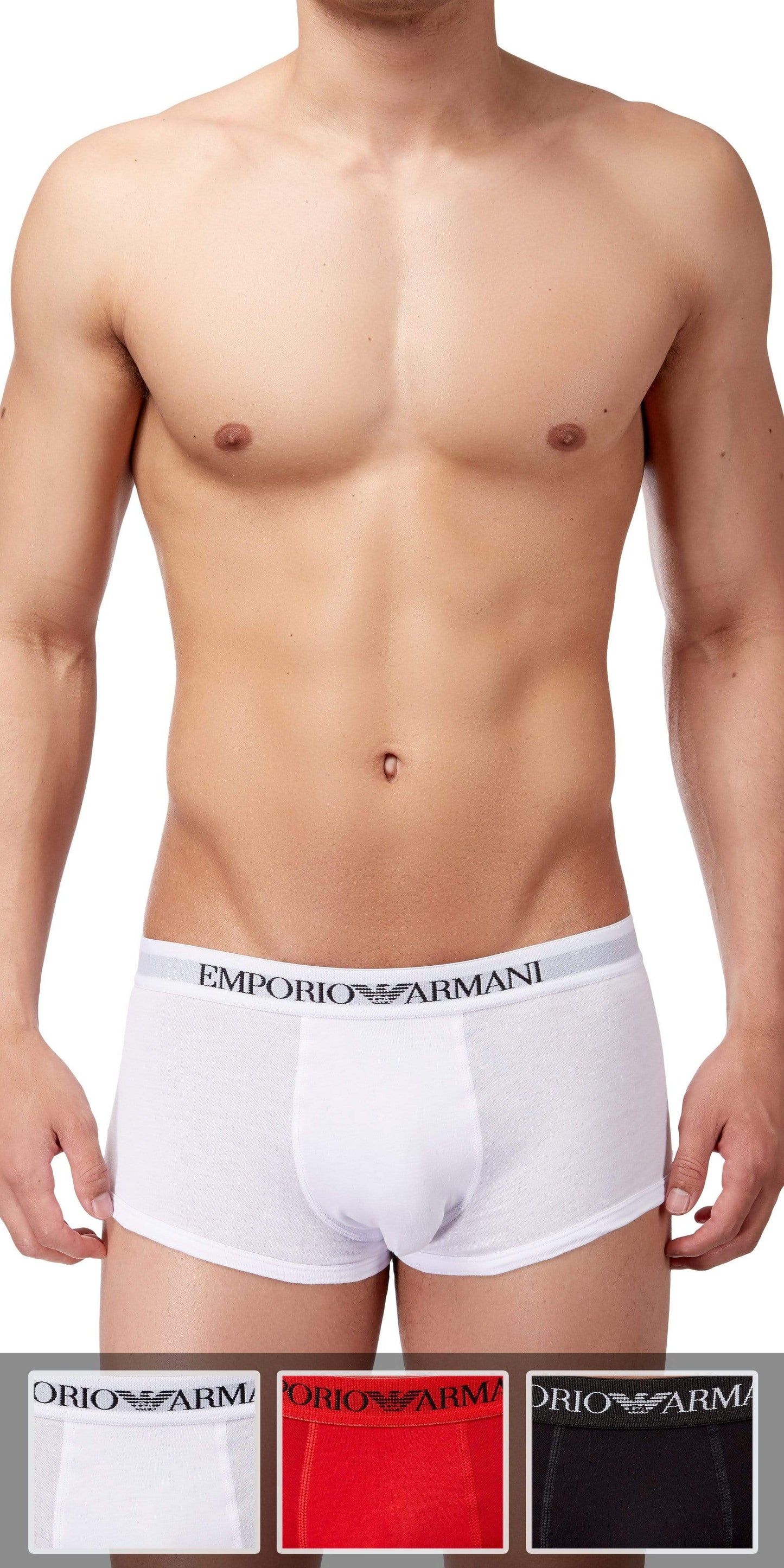 Emporio Armani 3-Pack Trunk Red-white-black - 111610cc722