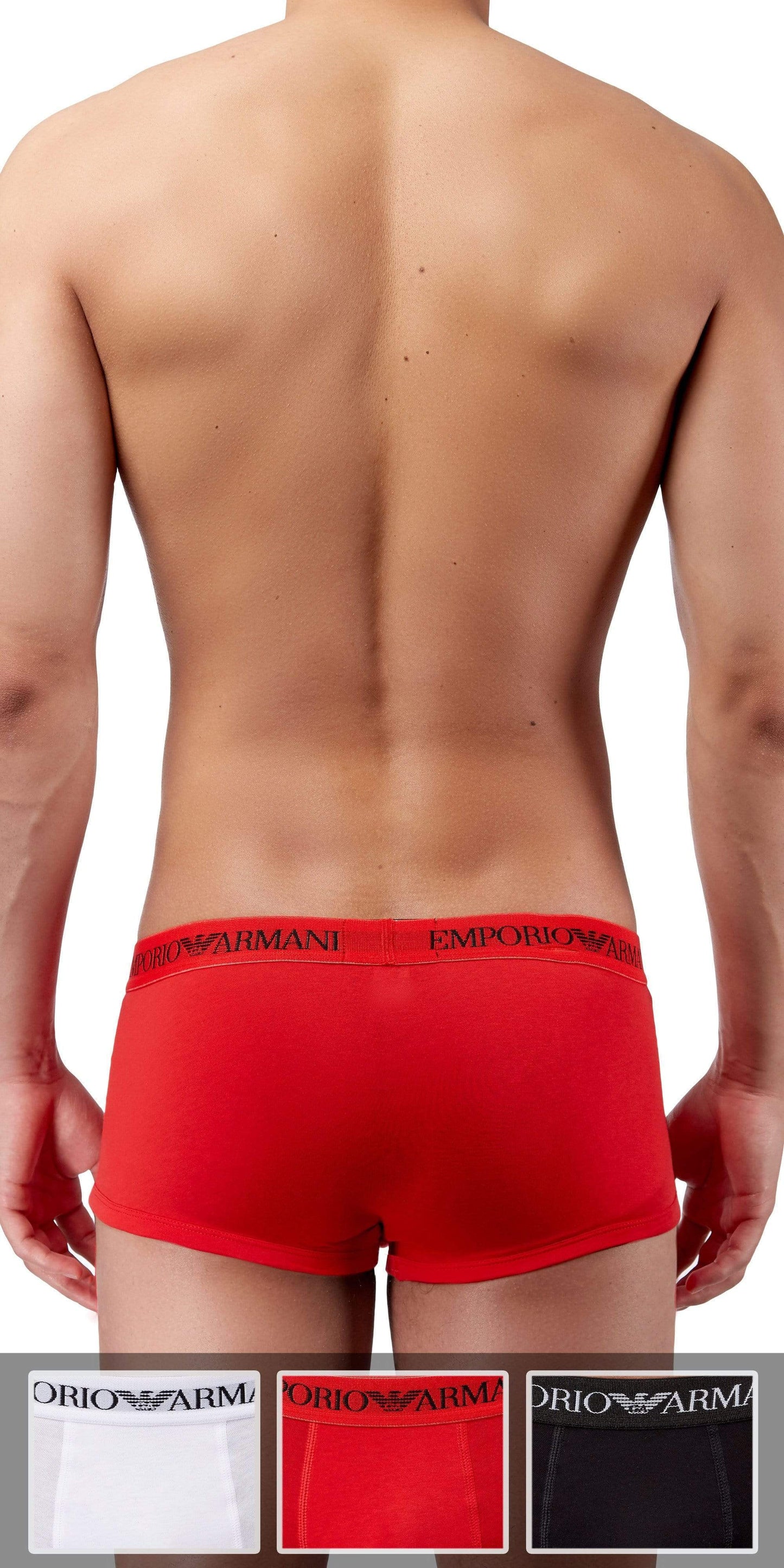 Emporio Armani 3-Pack Trunk Red-white-black - 111610cc722