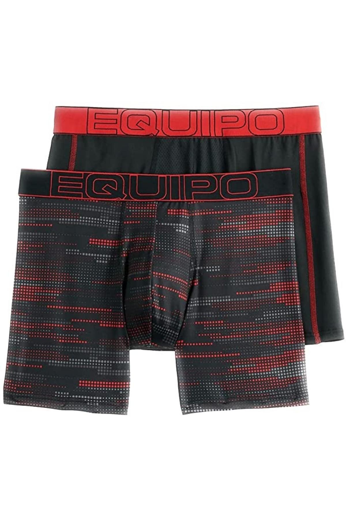 Equipo Red and Dots Quick Dry Performace 2-Pack Boxer Briefs