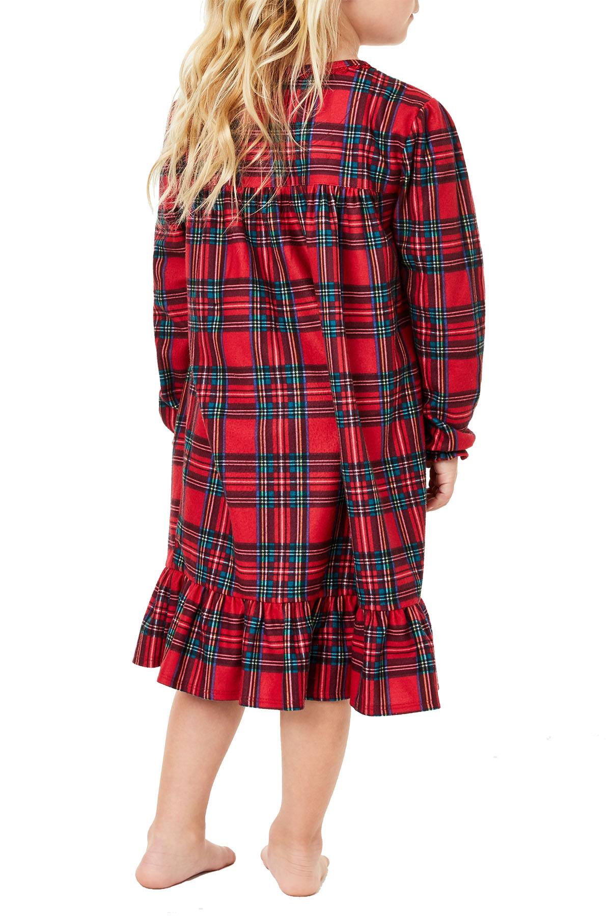 Family PJs KIDS Brinkley Plaid Nightgown