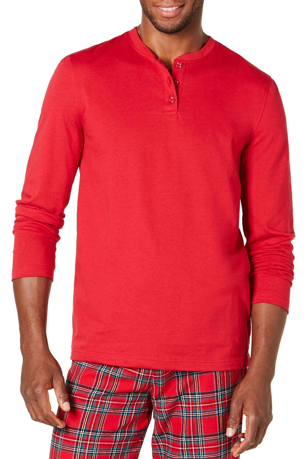 Family PJs Men Holiday Mix It Pajama Set in Brinkley Plaid