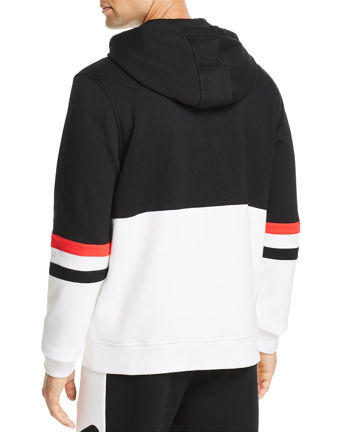 Fila Carlito Hooded Sweatshirt Black/White/Light Gray
