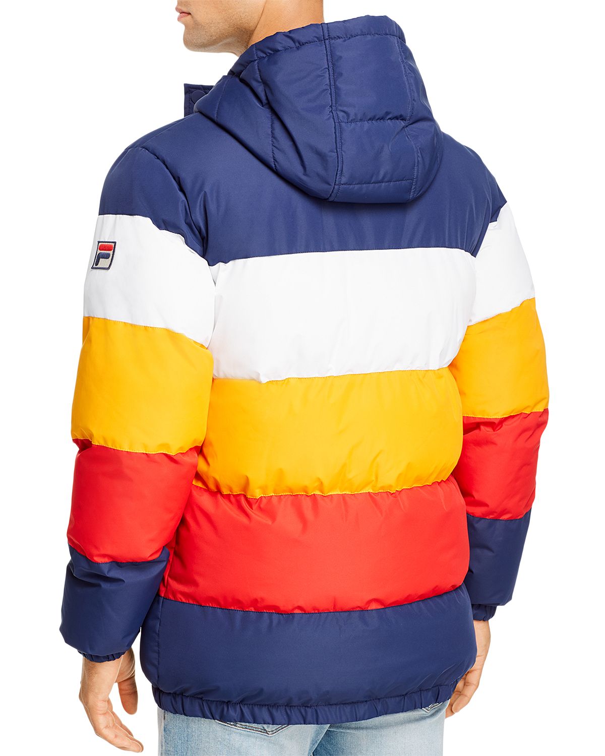 Fila Giovanni Color-block Puffer Jacket Peacoat/Red/White
