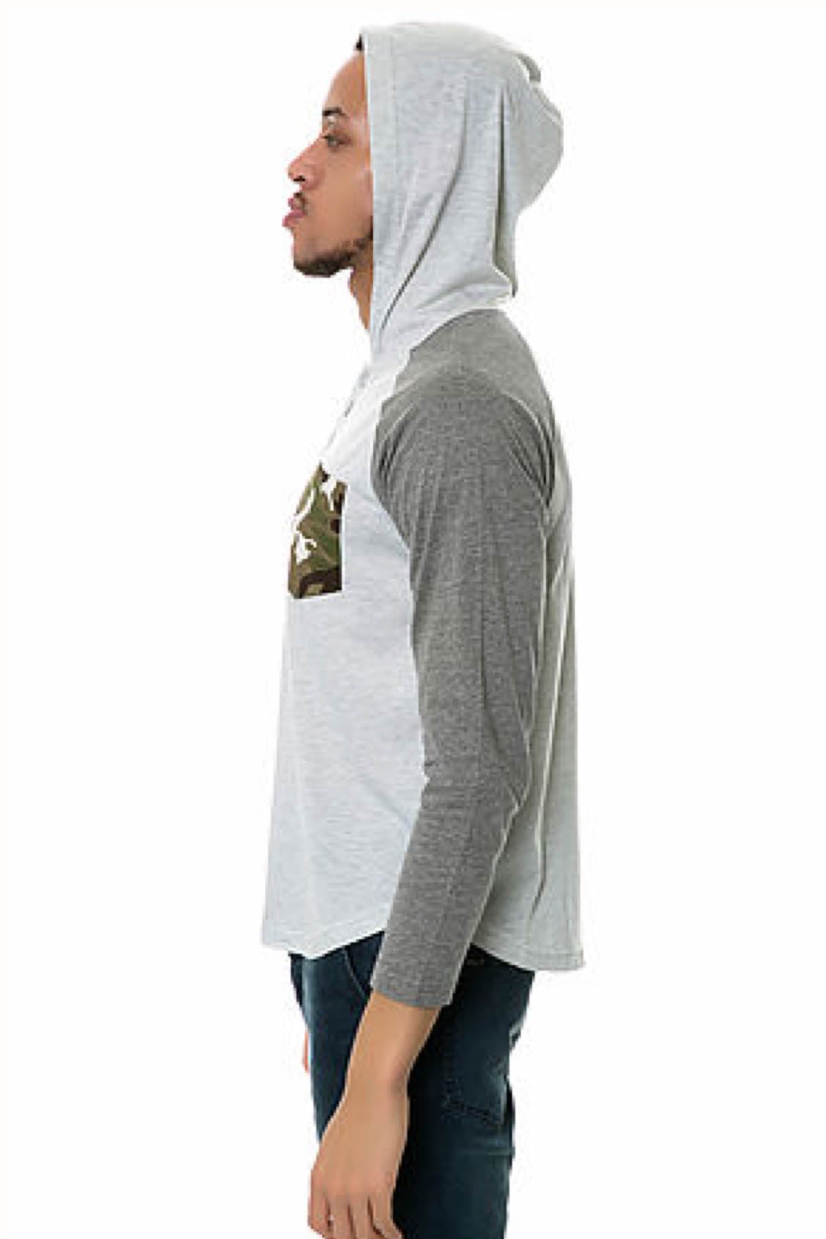 Filthy Etiquette Grey Henderson Henley Hoodie