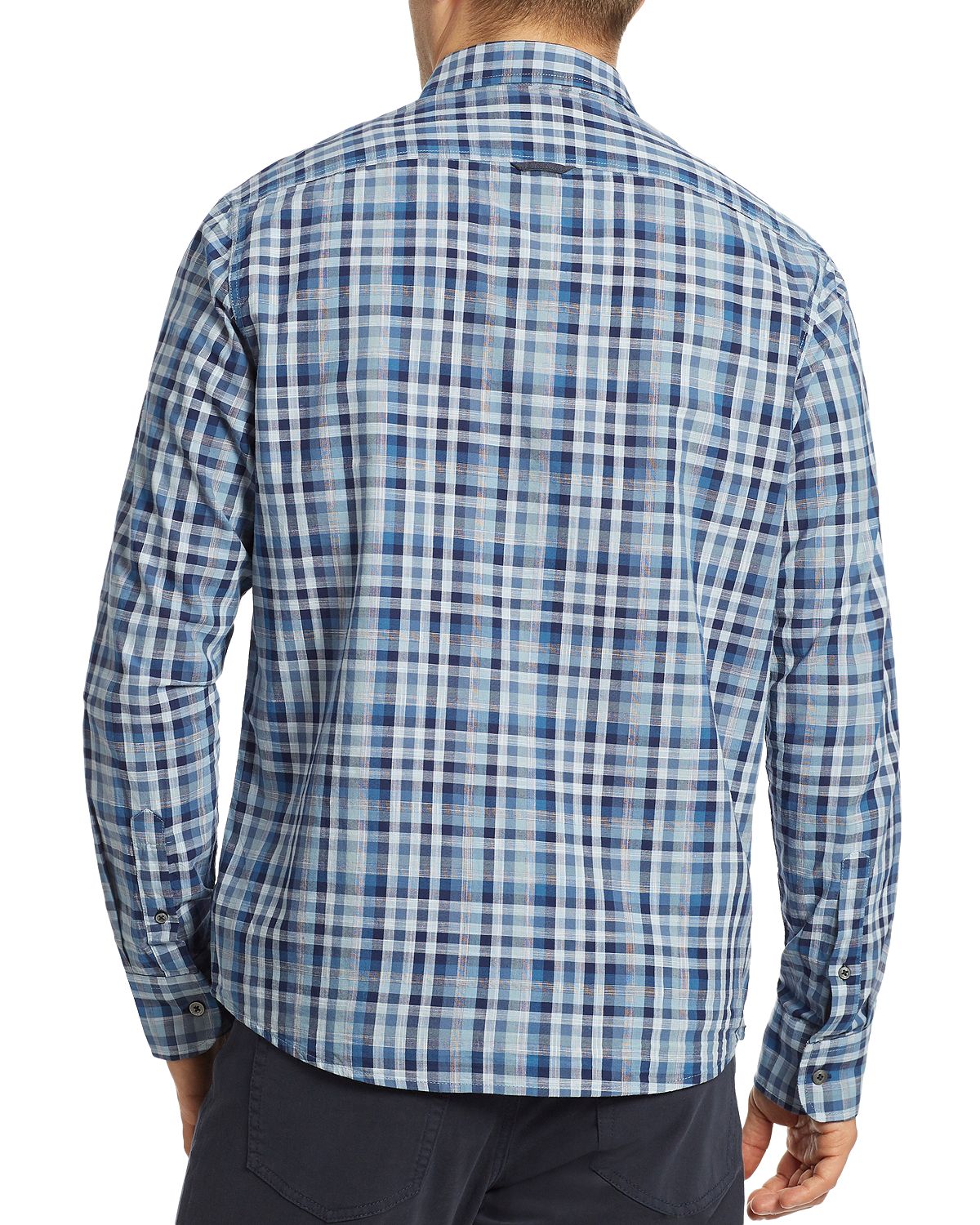 Flag & Anthem Clayton Pocket Plaid Regular Fit Button-down Shirt Blue Multi