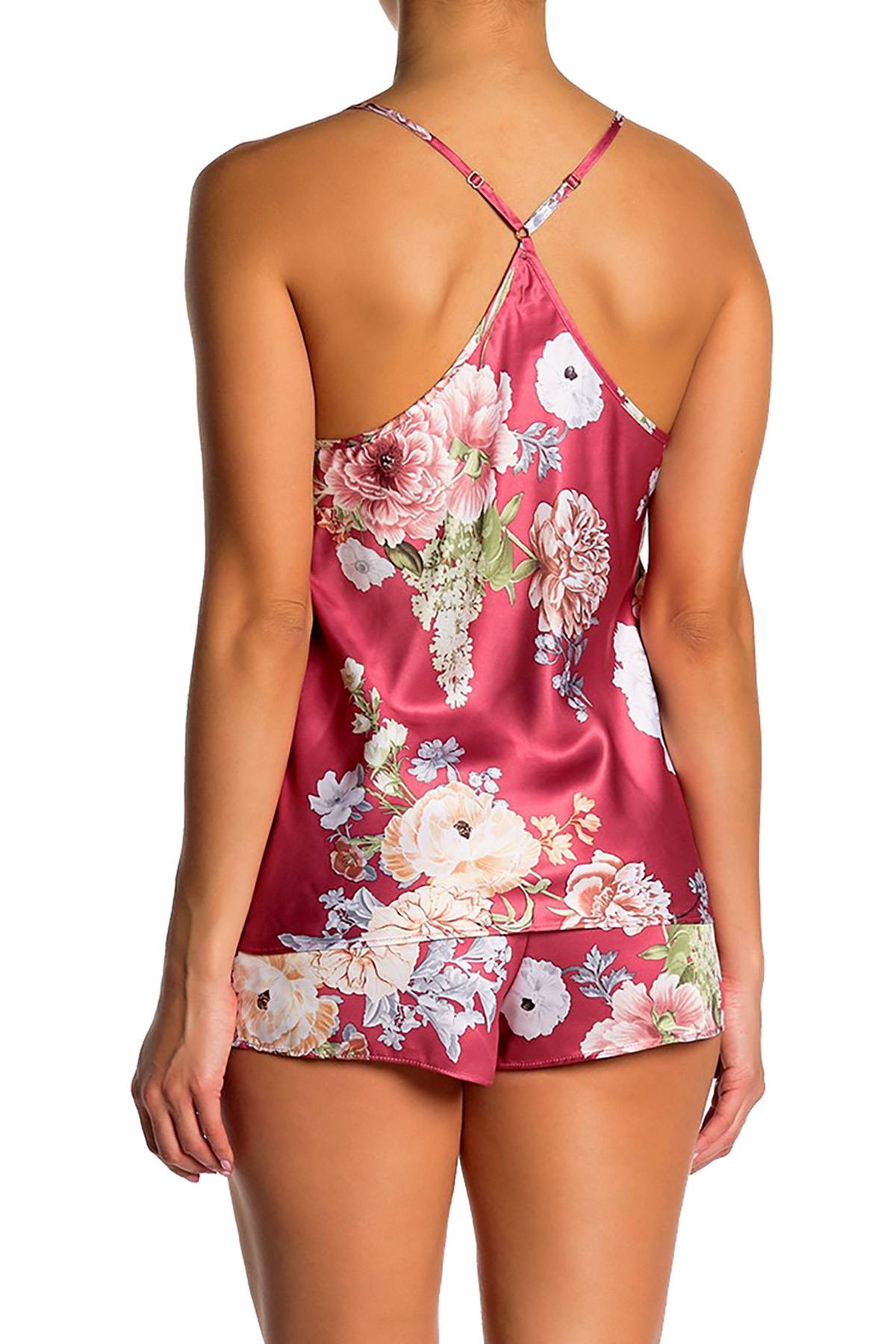 Flora Nikrooz Rosewater Arisa Floral Print Camisole / Short Lounge Set