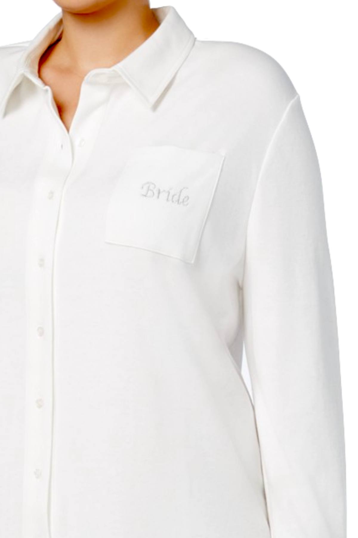 Flora by Flora Nikrooz PLUS Ivory Bride-Embroidered Sleepshirt