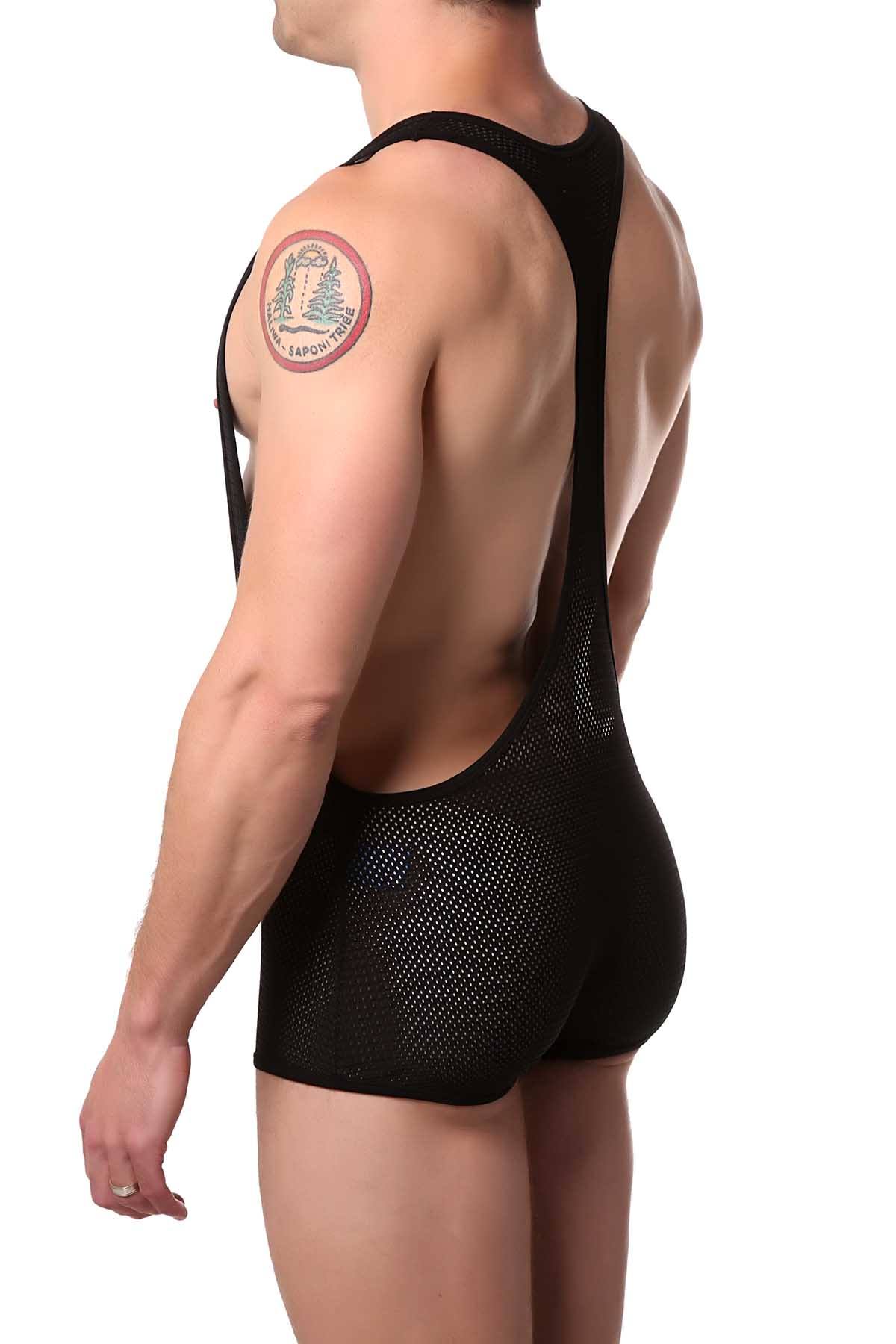 FlyBoy Jag-Black Plunge Singlet