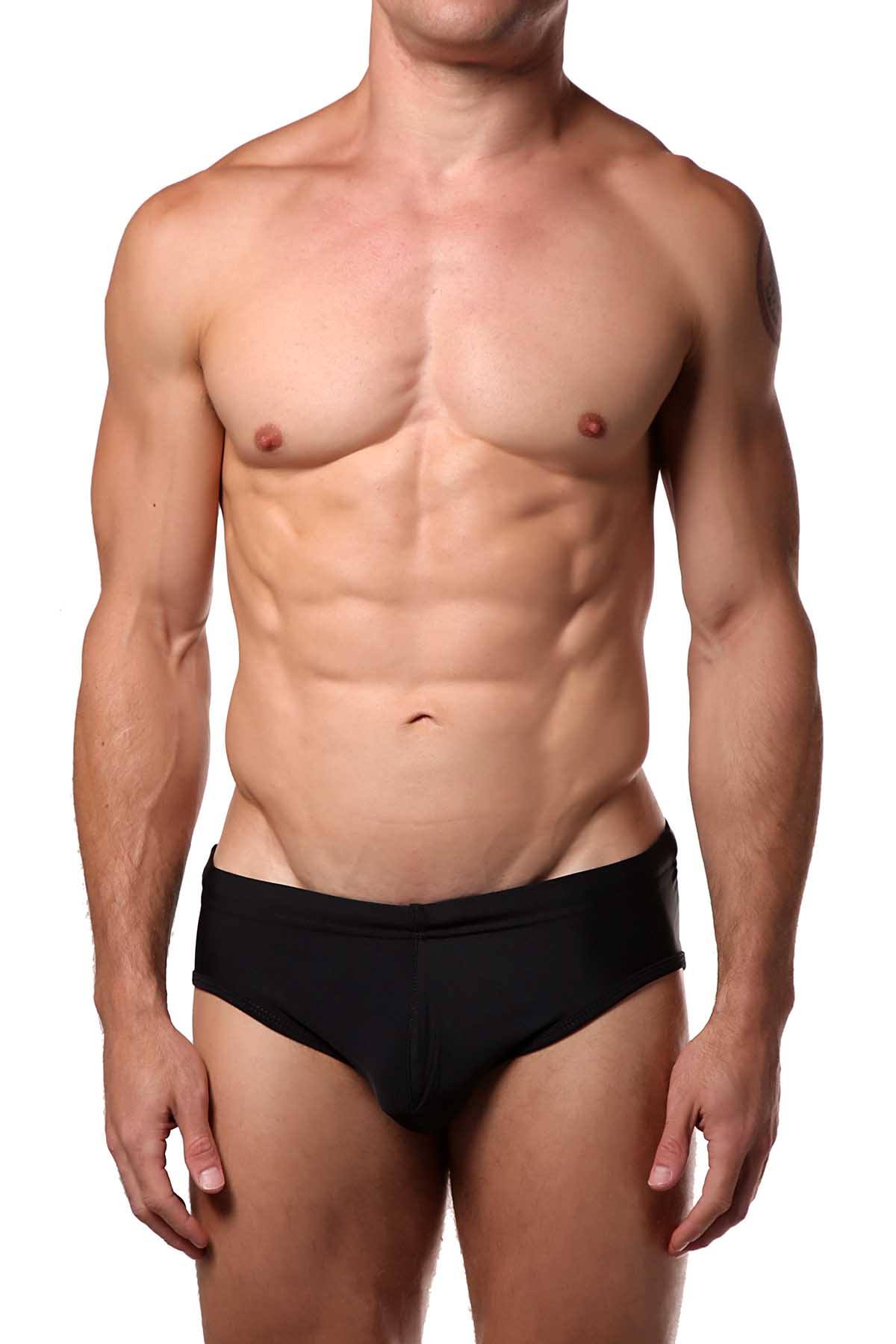 Freedom Reigns Black/Cyan/Grey-Camo Contrast Swim Brief