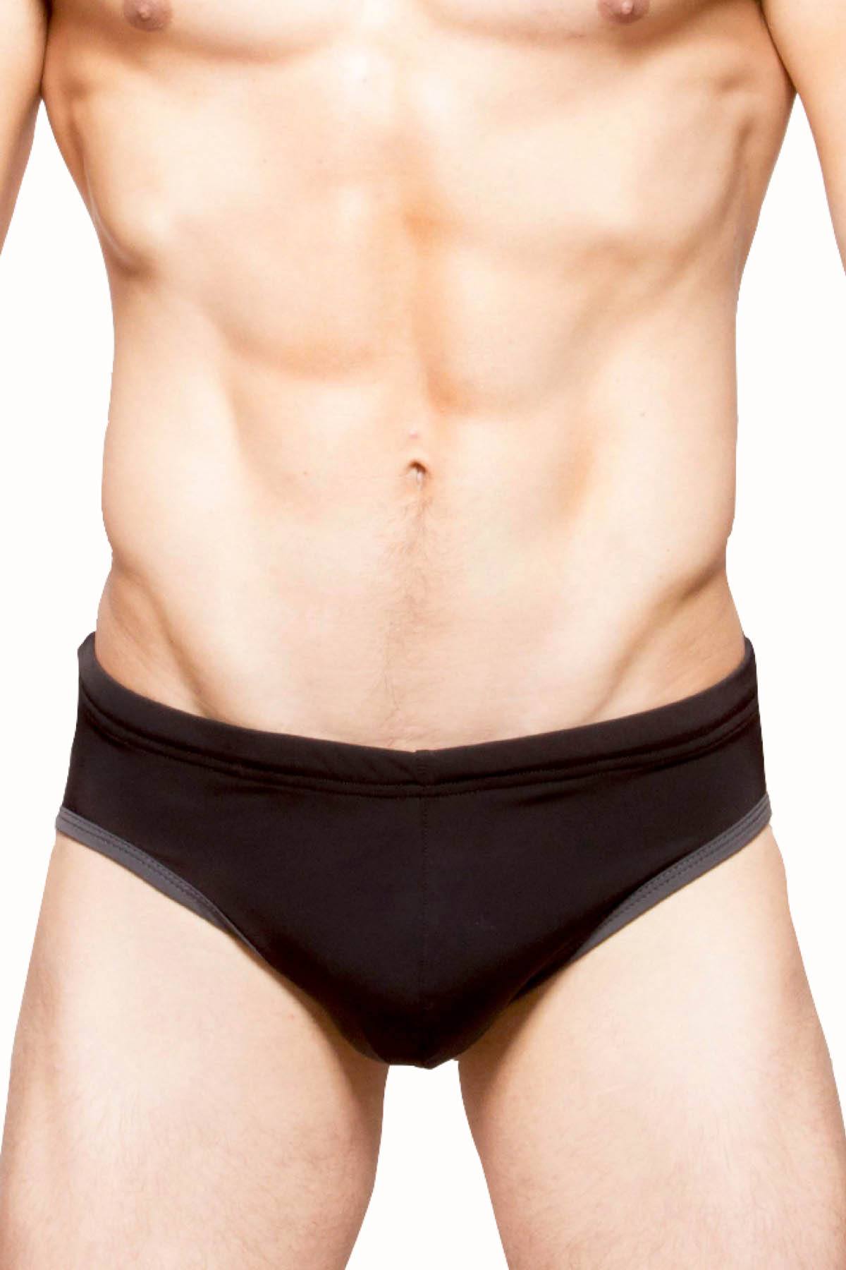 Freedom Reigns Black/Cyan/Grey-Camo Contrast Swim Brief