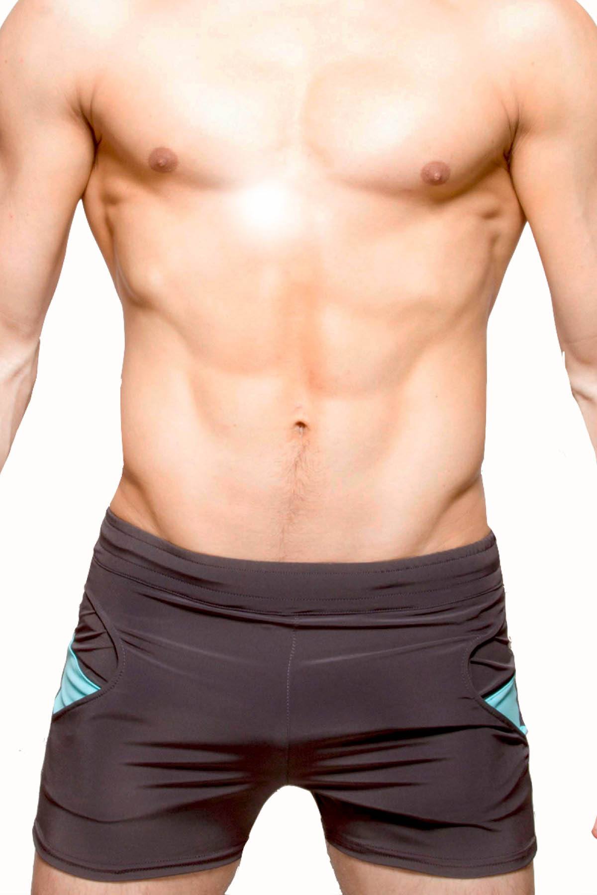Freedom Reigns Grey/Aqua Wave Boardshort