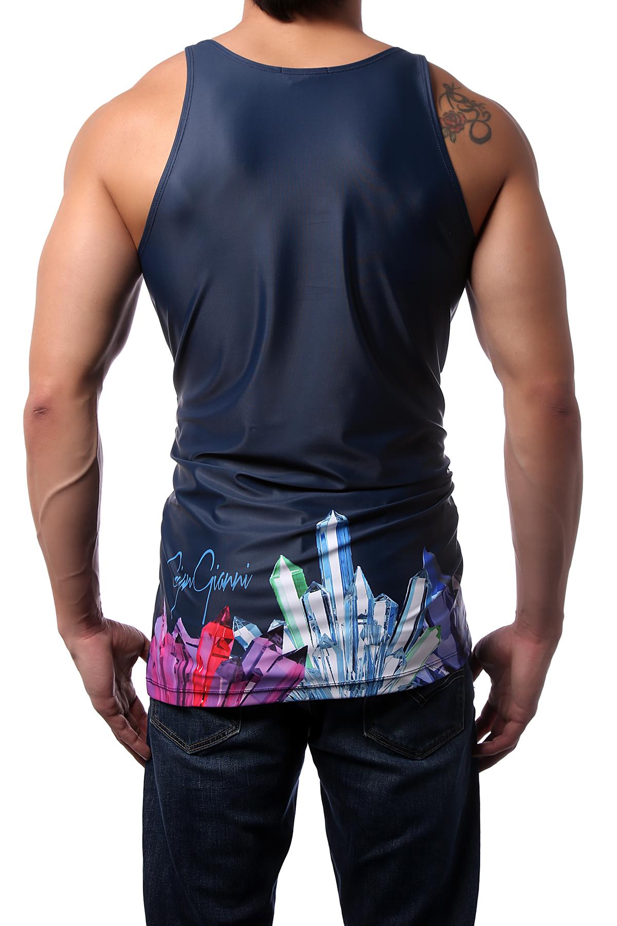 Gian Gianni Crystals In Chain Tank Top